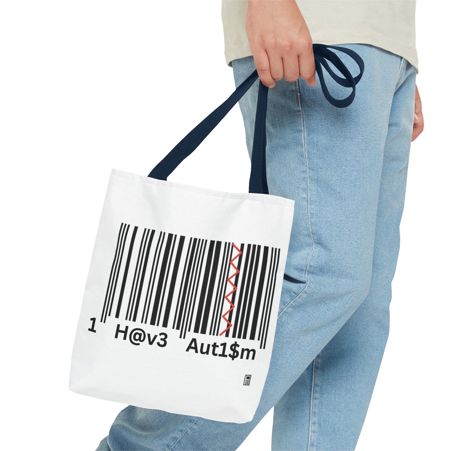 Tote Bag - No. 310 - Black & White 'I Have Autism'