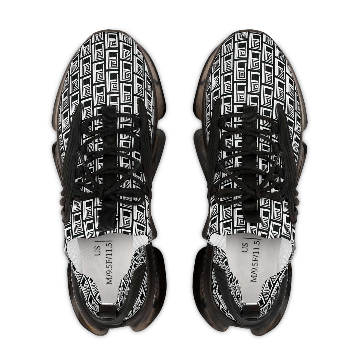 Men's Mesh Sneakers - No. 000BK - Artists Logo