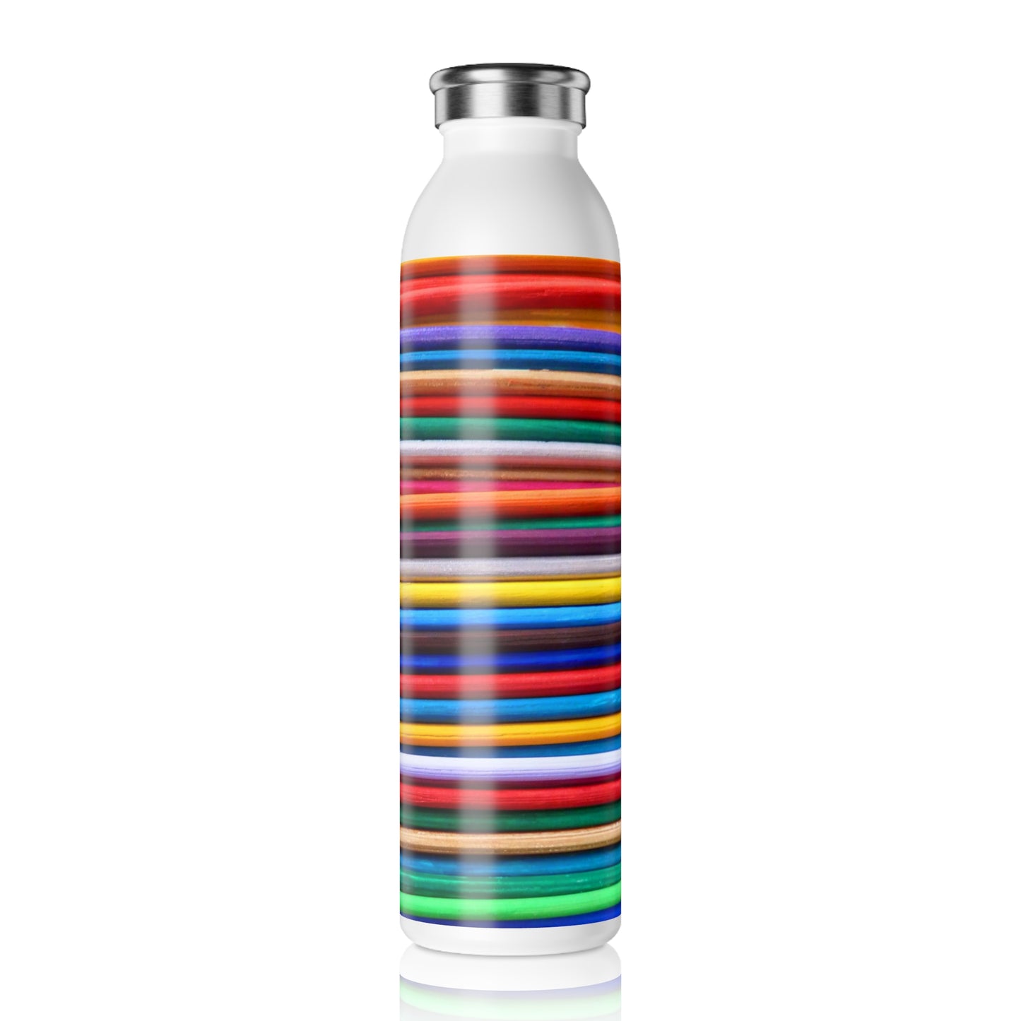 Slim Water Bottle - No. 308 - 'Pathways'