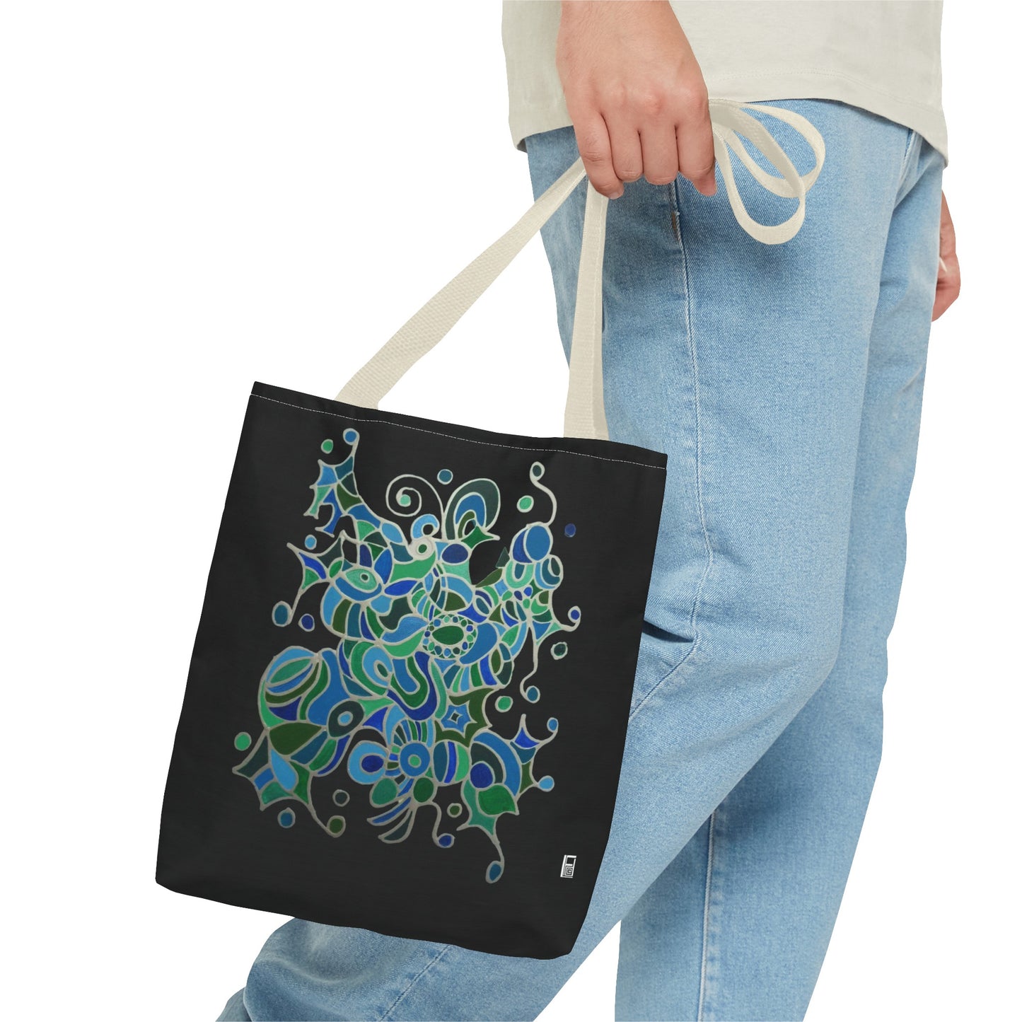 Tote Bag - No.146 - A 'Bird of Paradise' on Black