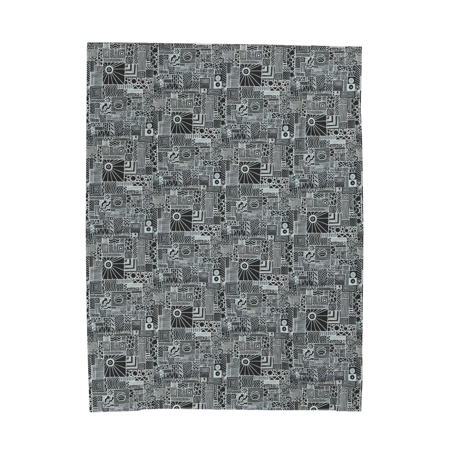 Velveteen Plush Blanket - No. 252 - Monochrome
