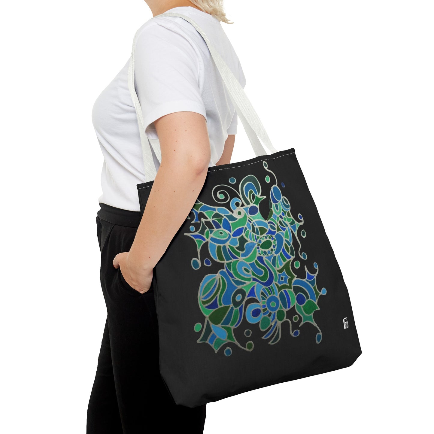 Tote Bag - No.146 - A 'Bird of Paradise' on Black