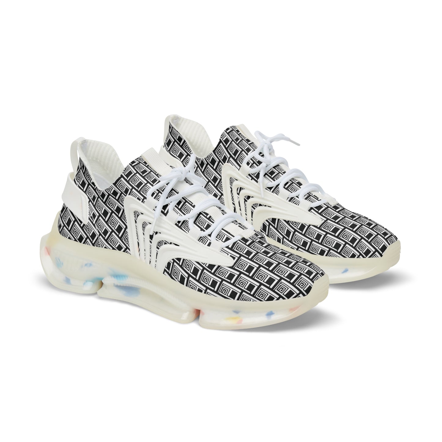 Men's Mesh Sneakers - No. 000BK - Artists Logo