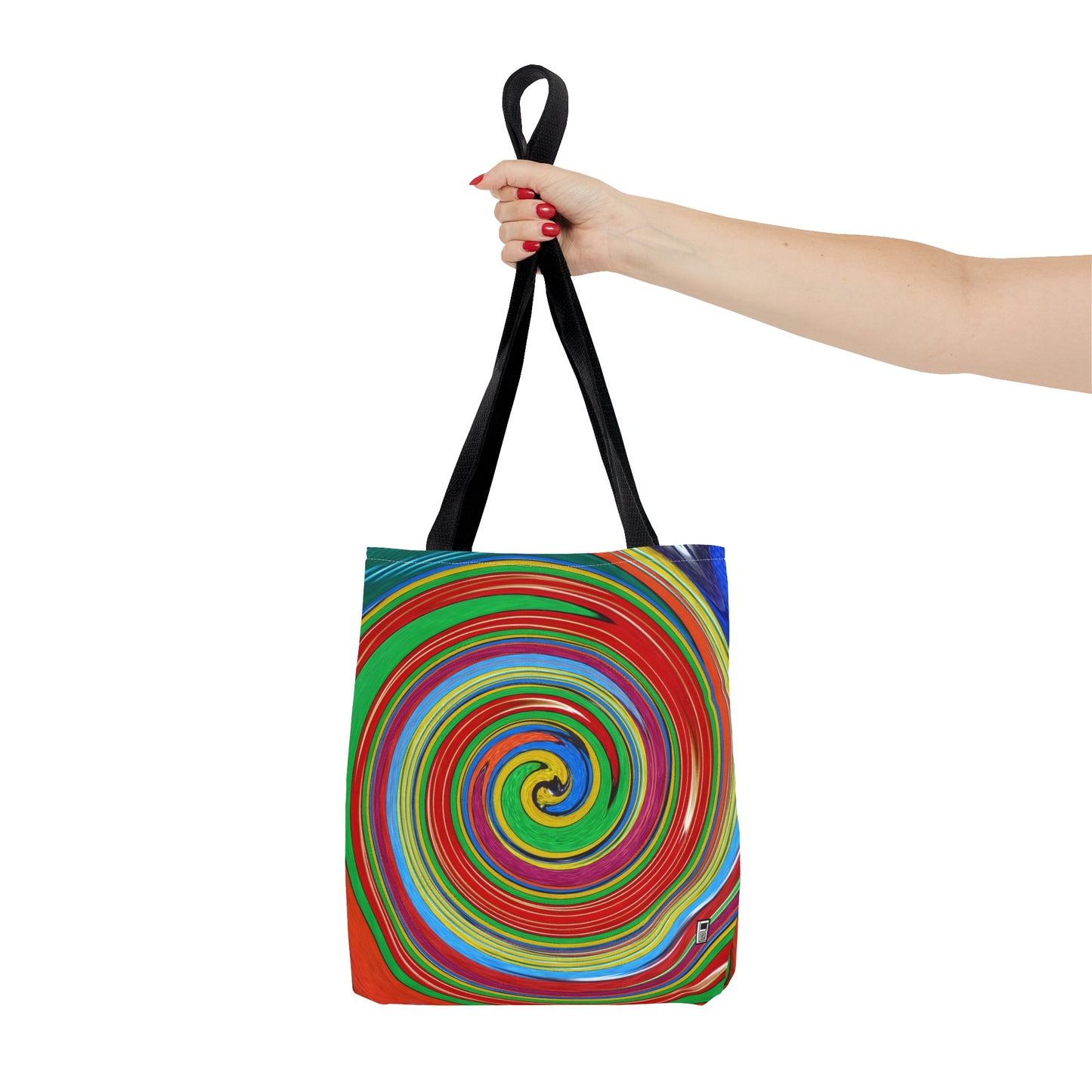 Tote Bag - No.303 - 'Swirl Blue & Orange'