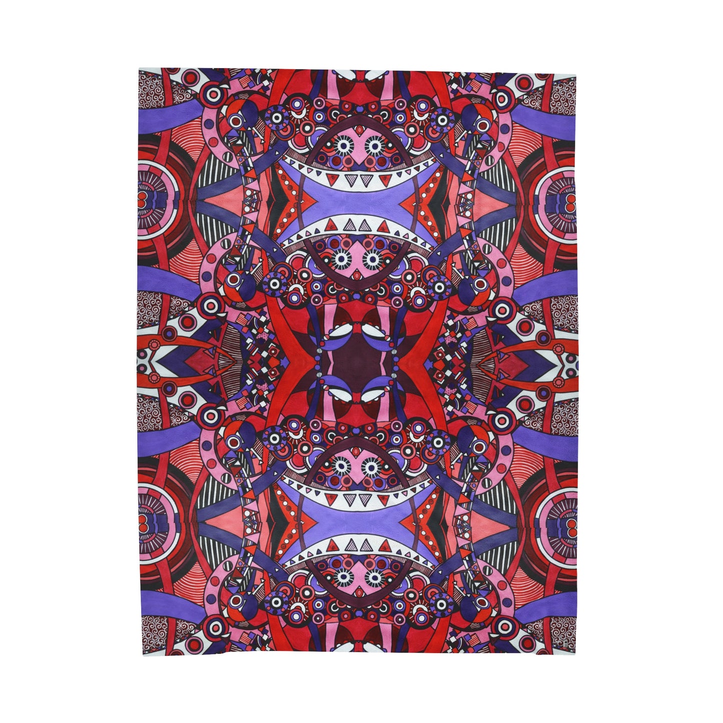Velveteen Plush Blanket - No. 220 - 'Connections'