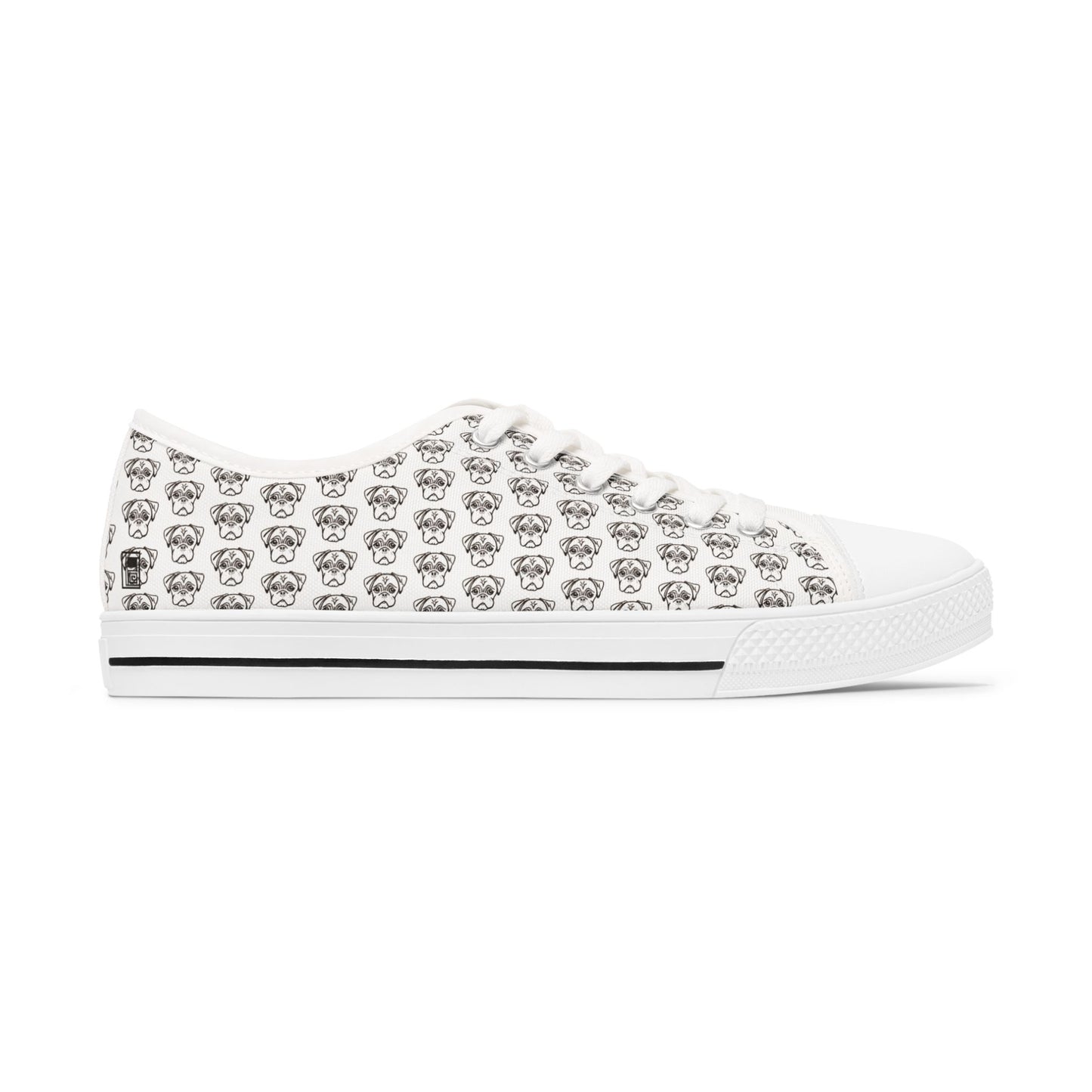 Women's Low Top Sneakers - No. PUG WE