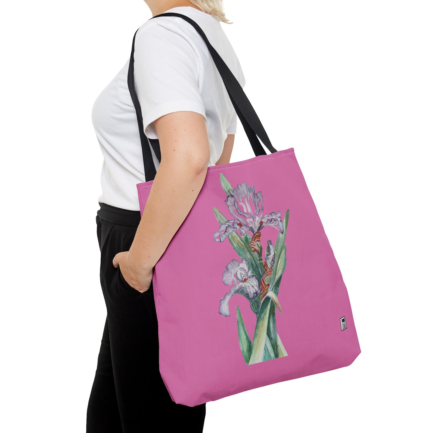 Tote Bag - No. 272 - Purple Orchid on Pink