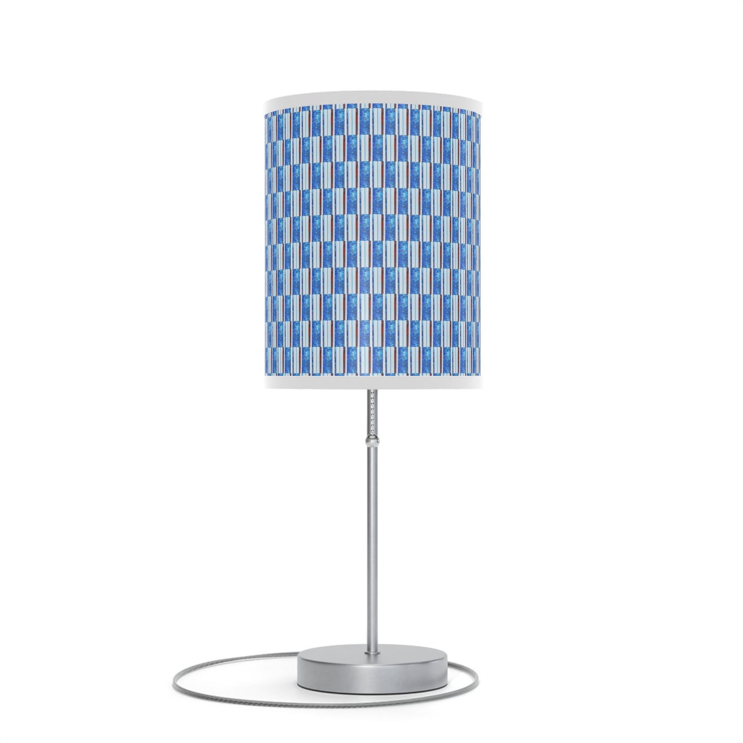 Lamp on a Stand, US|CA plug - No. 140 - 'Thin Blue Line' Pattern