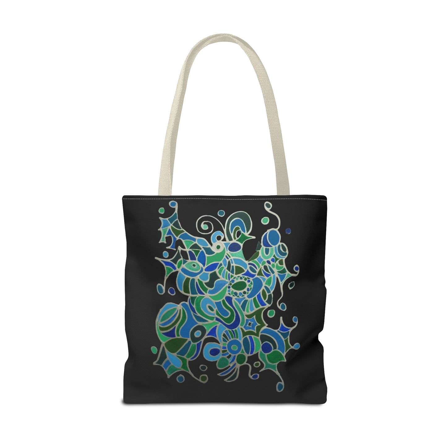 Tote Bag - No.146 - A 'Bird of Paradise' on Black