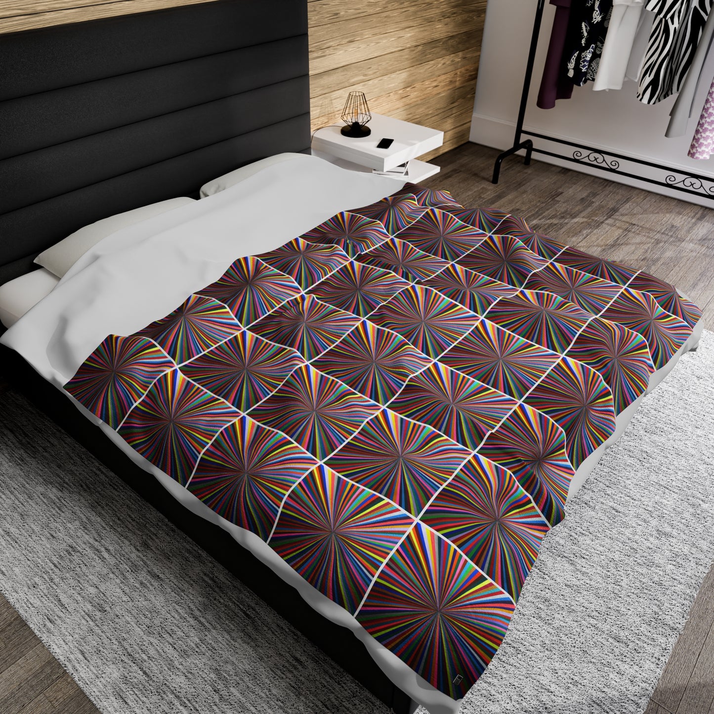 Velveteen Plush Blanket - No. 205 - 'Spectrum'