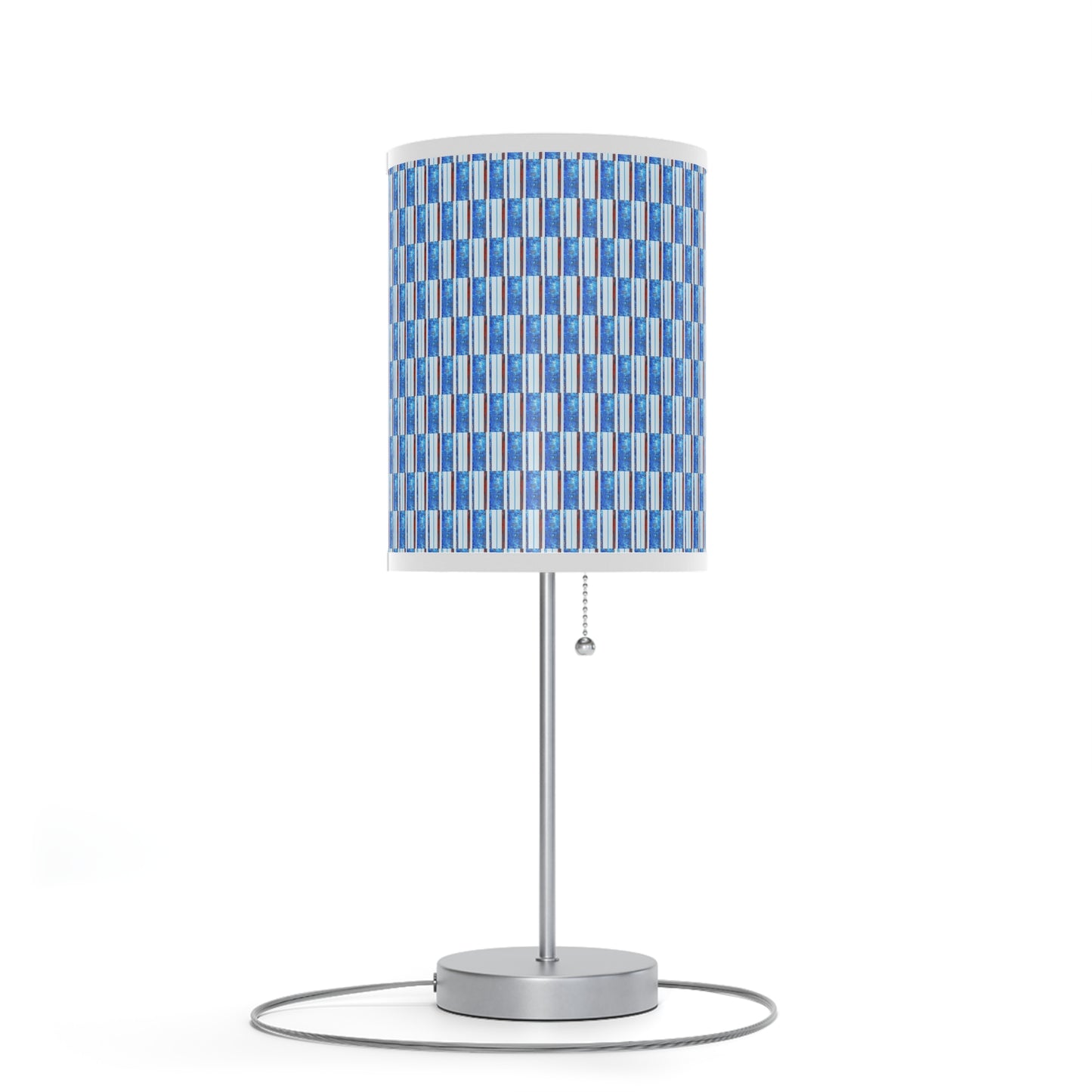 Lamp on a Stand, US|CA plug - No. 140 - 'Thin Blue Line' Pattern