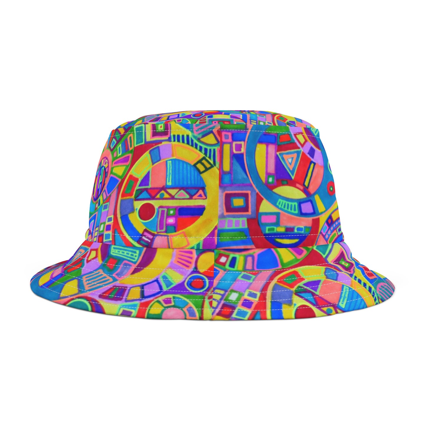 Bucket Hat - No.261 - Multicoloured Circles