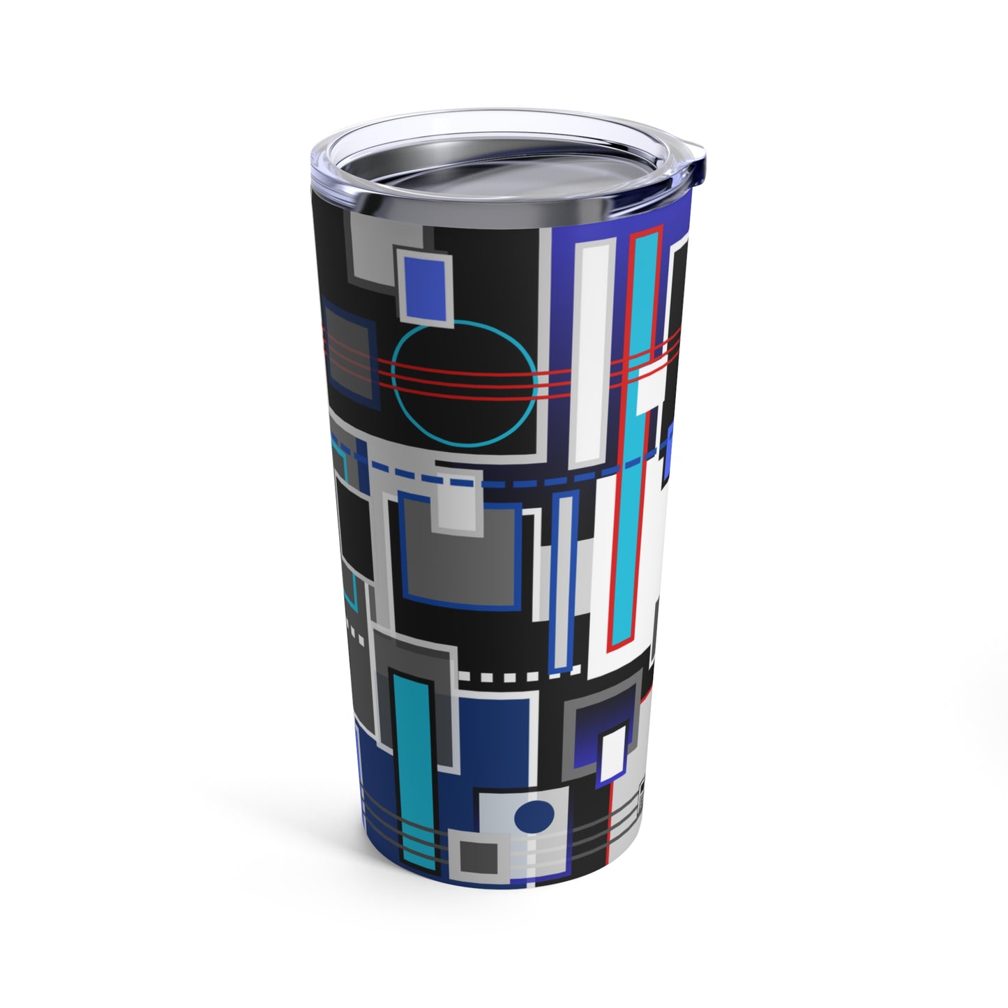 Tumbler 20oz - No. 235 A - 'Squared 2' - By Irish Artist Fiona de Lacy