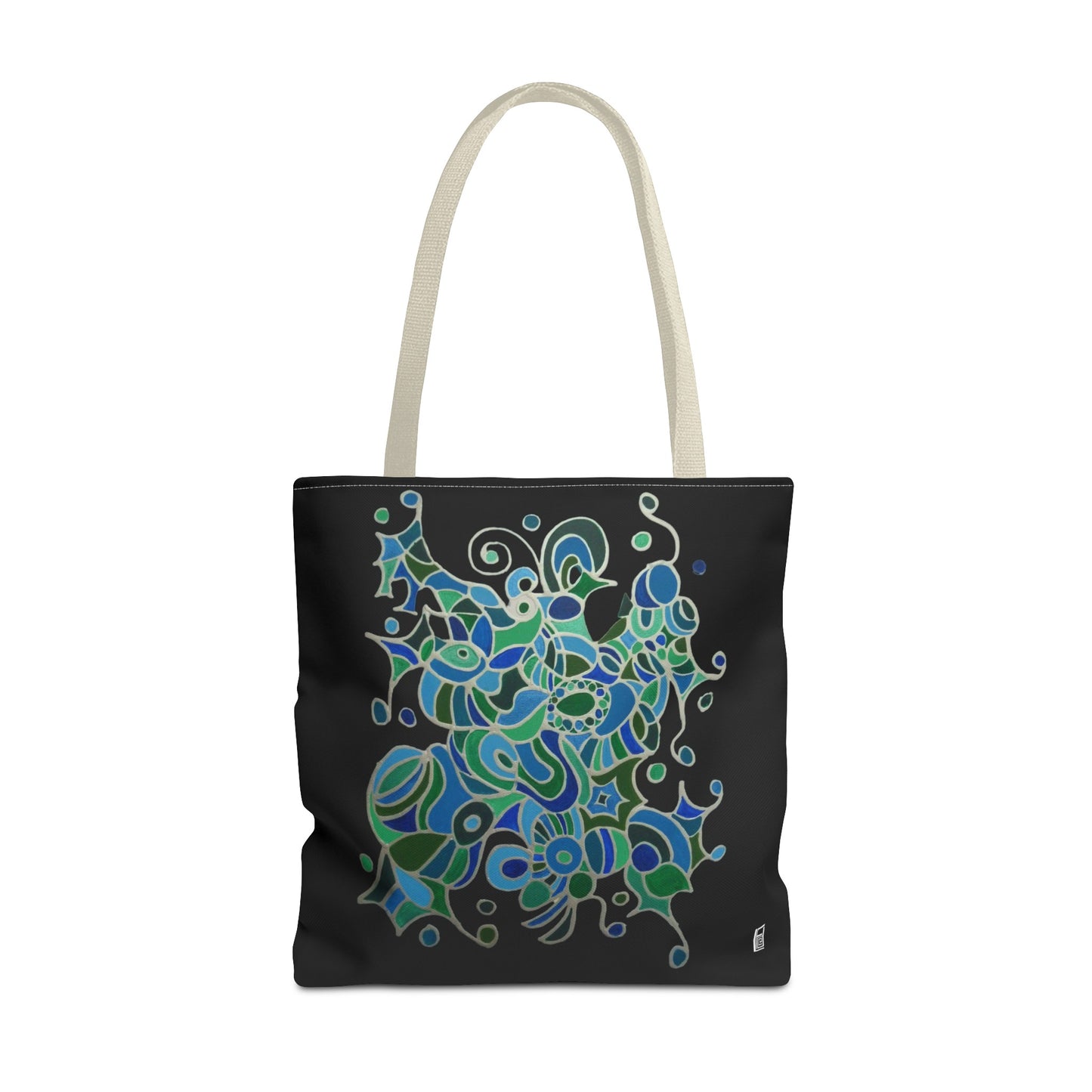 Tote Bag - No.146 - A 'Bird of Paradise' on Black