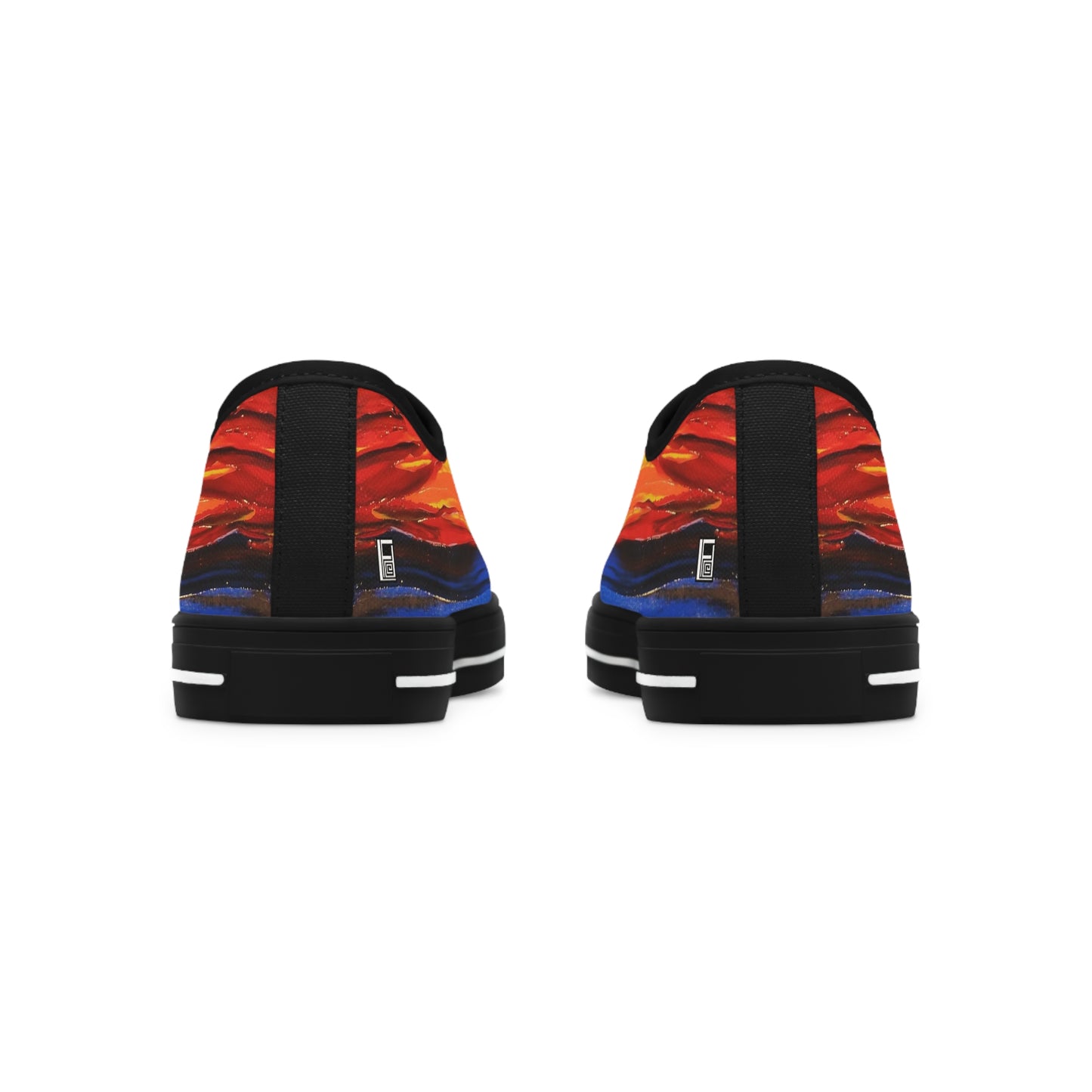Women's Low Top Sneakers, No. 143 - A Brand New Day - By Irish Artist Fiona de Lacy