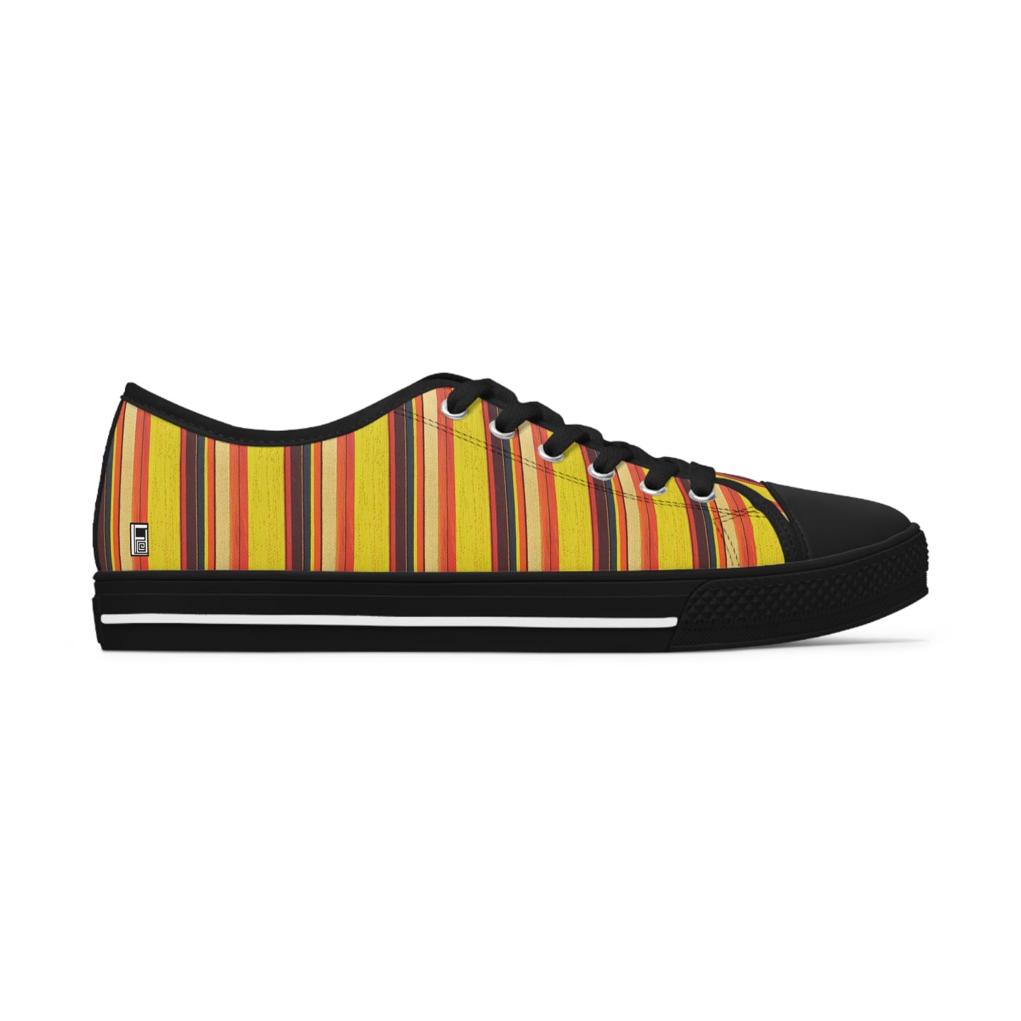 Women's Low Top Sneakers, No. 130 - Sunrise - By Irish Artist Fiona de Lacy