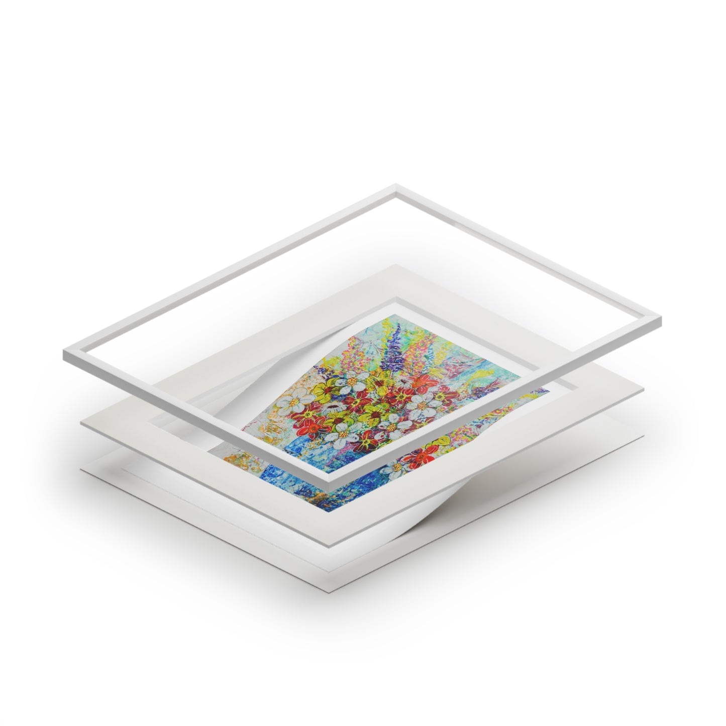 Fine Art Print (Cardboard Frame) - No. 247 - Blue vase