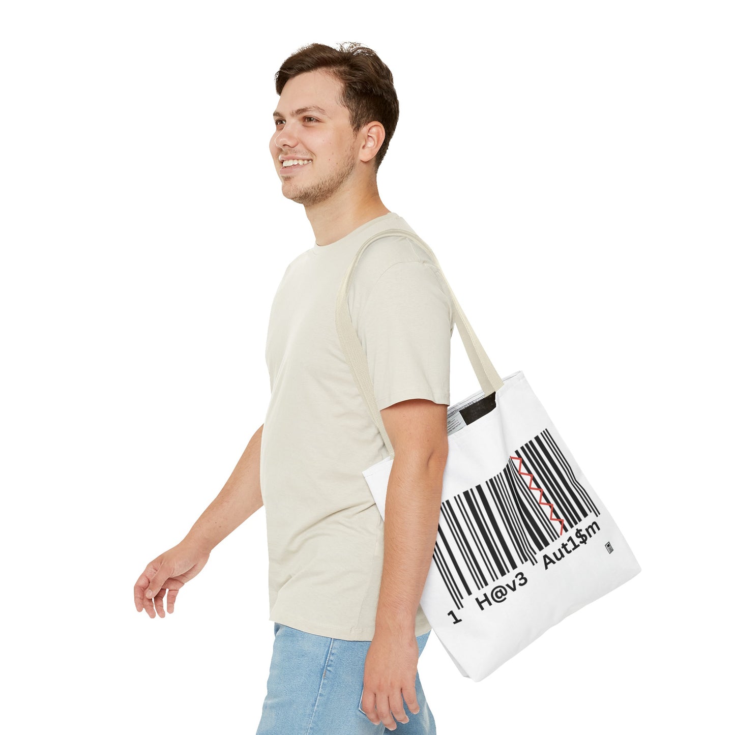Tote Bag - No. 310 - Black & White 'I Have Autism'