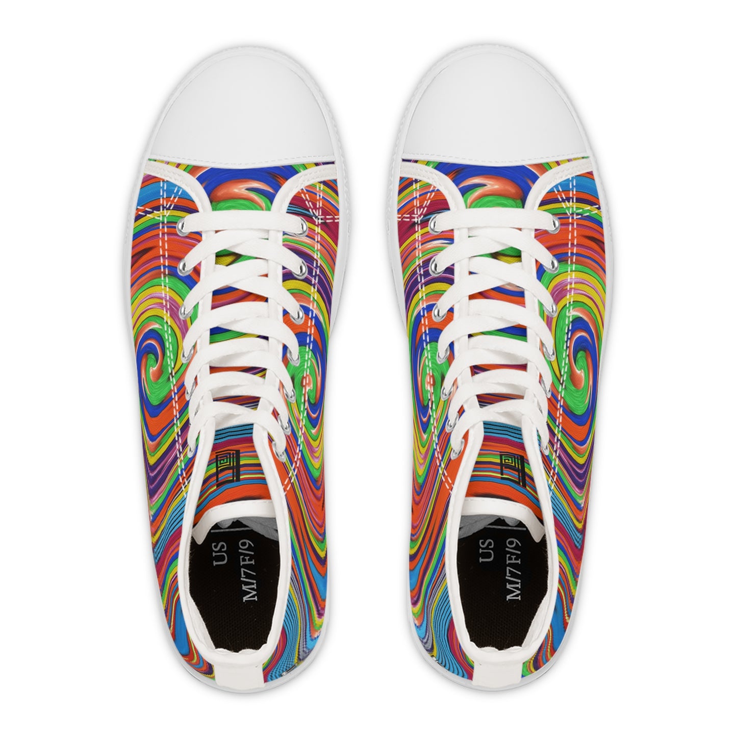 Women's High Top Sneakers - No. 302 - 'Swirl'