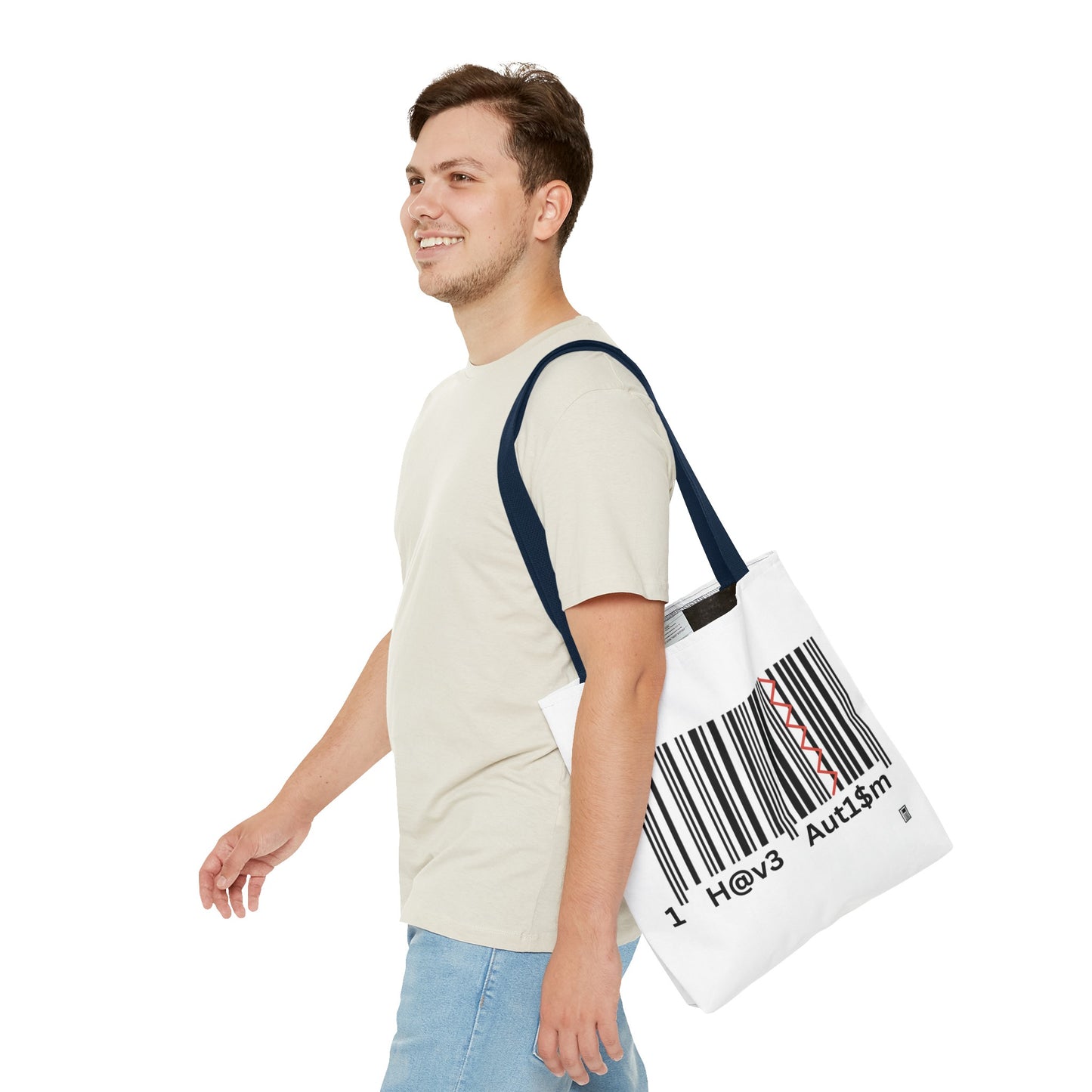 Tote Bag - No. 310 - Black & White 'I Have Autism'