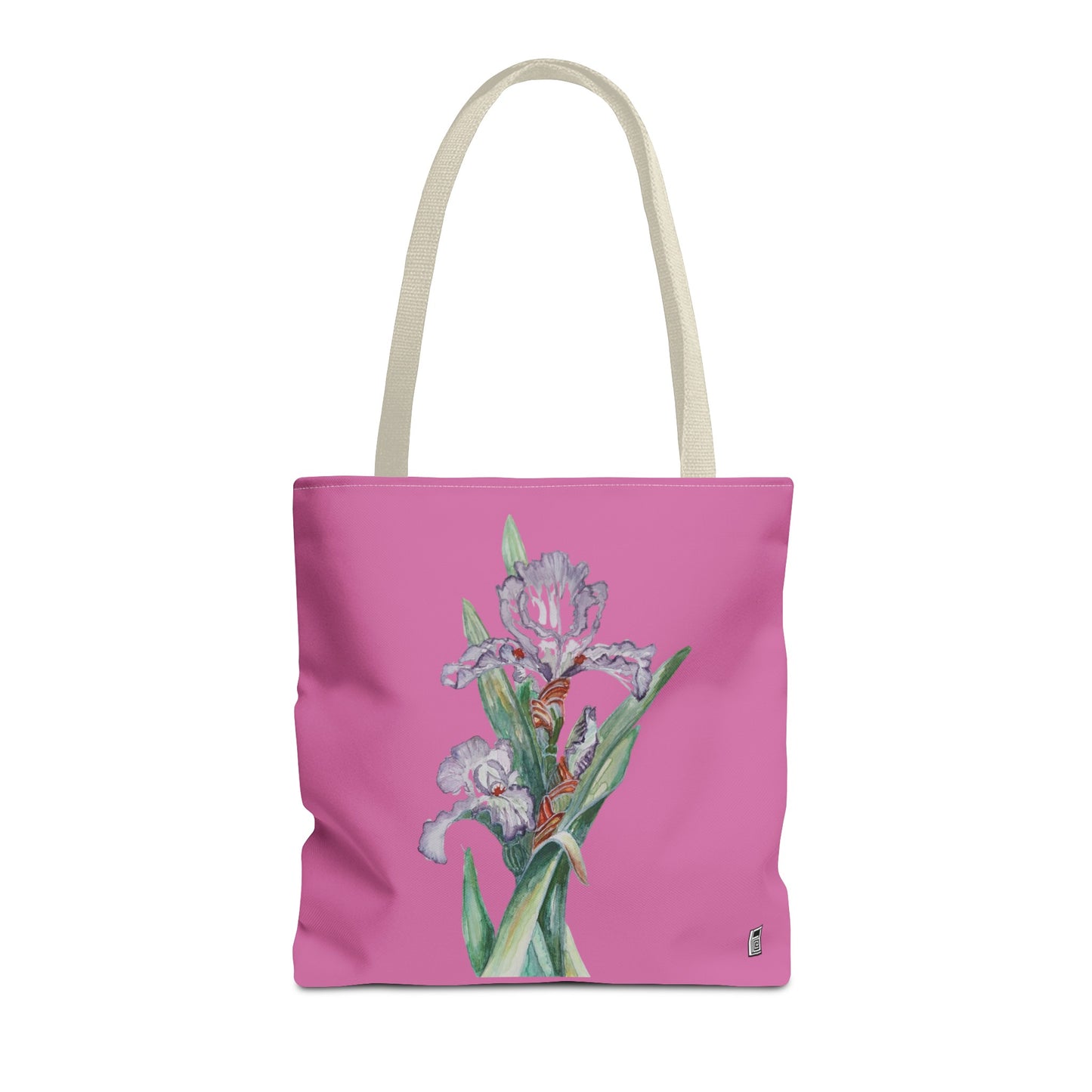 Tote Bag - No. 272 - Purple Orchid on Pink