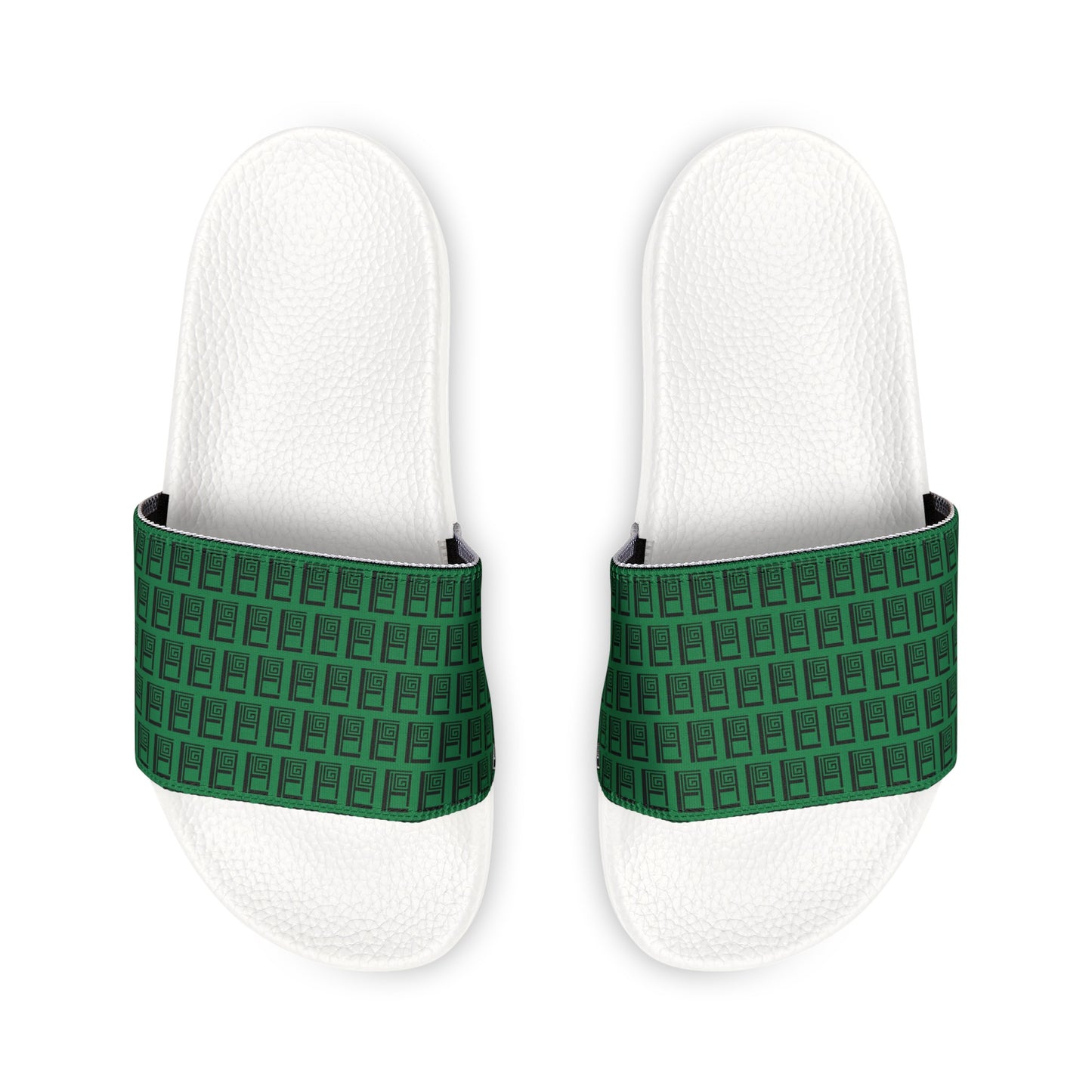 Children's Sliders - No. 000GN - Black Logo on Green
