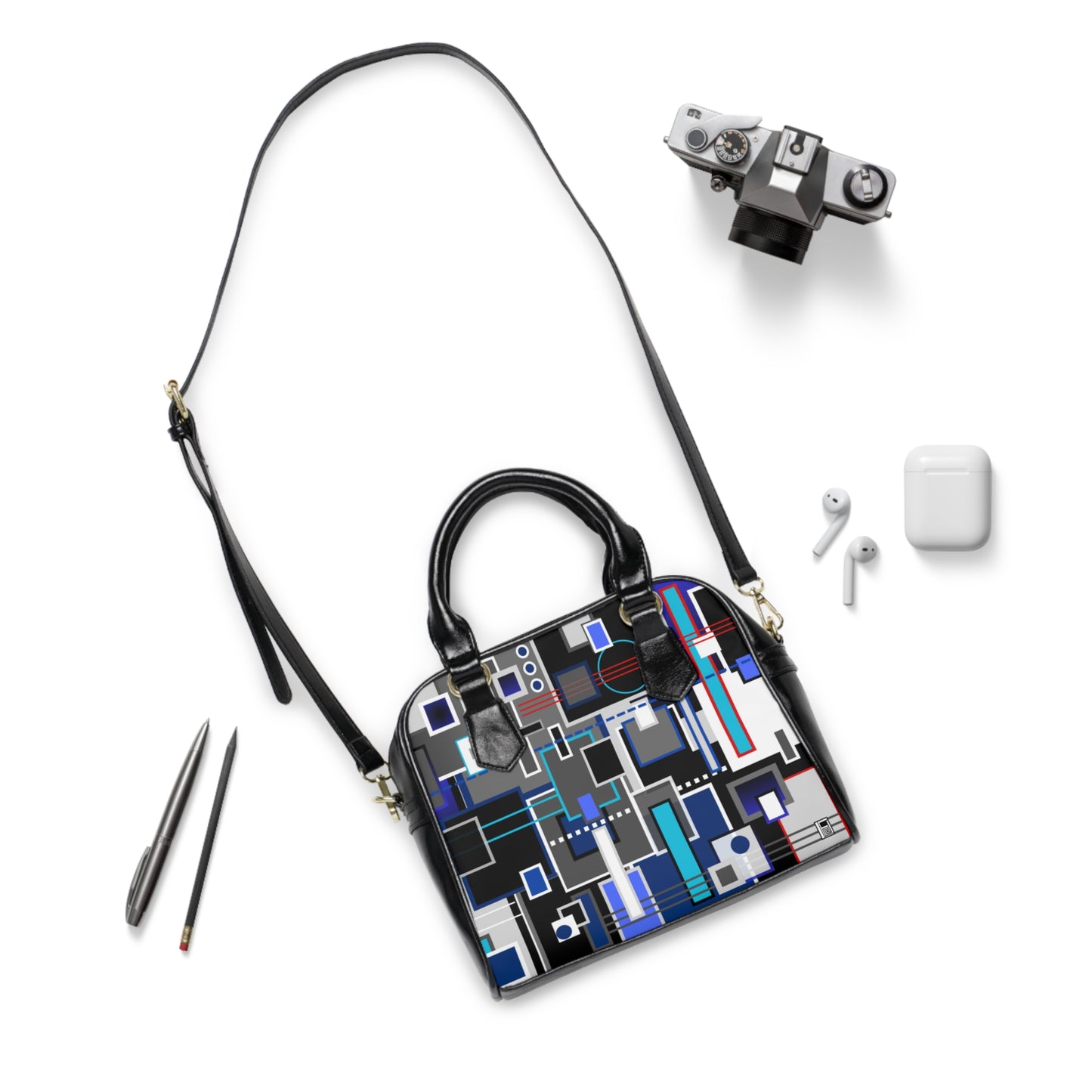 Shoulder Handbag - No. 235 - 'Squared 2'