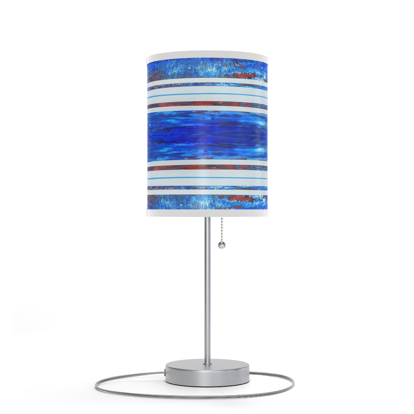 Lamp on a Stand, US|CA plug - No. 140 - 'Thin Blue Line'