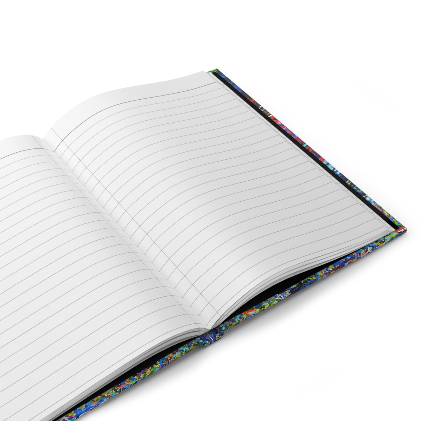 Hardcover Journal Matte (Lined) - No. 210 'Indigo Children' (E&T) - By Irish Artist Fiona de Lacy - Multicoloured