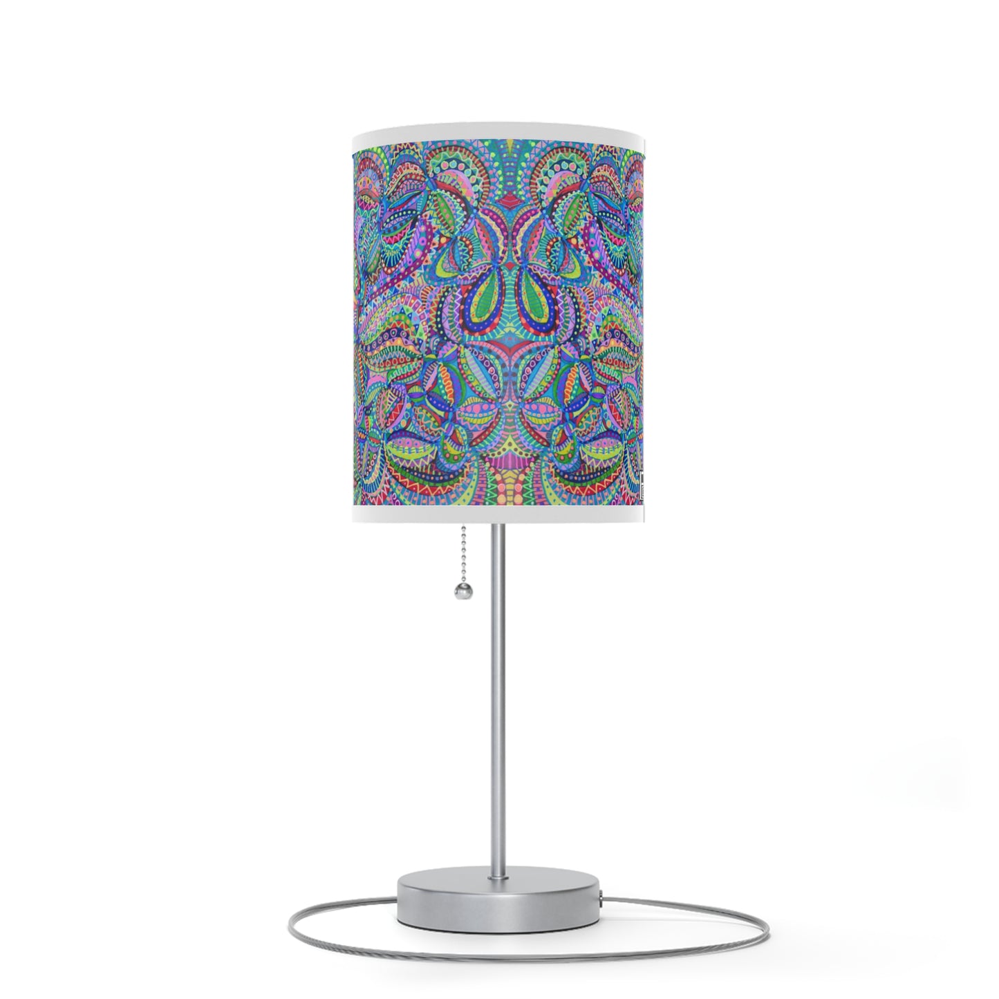 Lamp on a Stand, US|CA plug, No. 255 - Multicolour Abstract