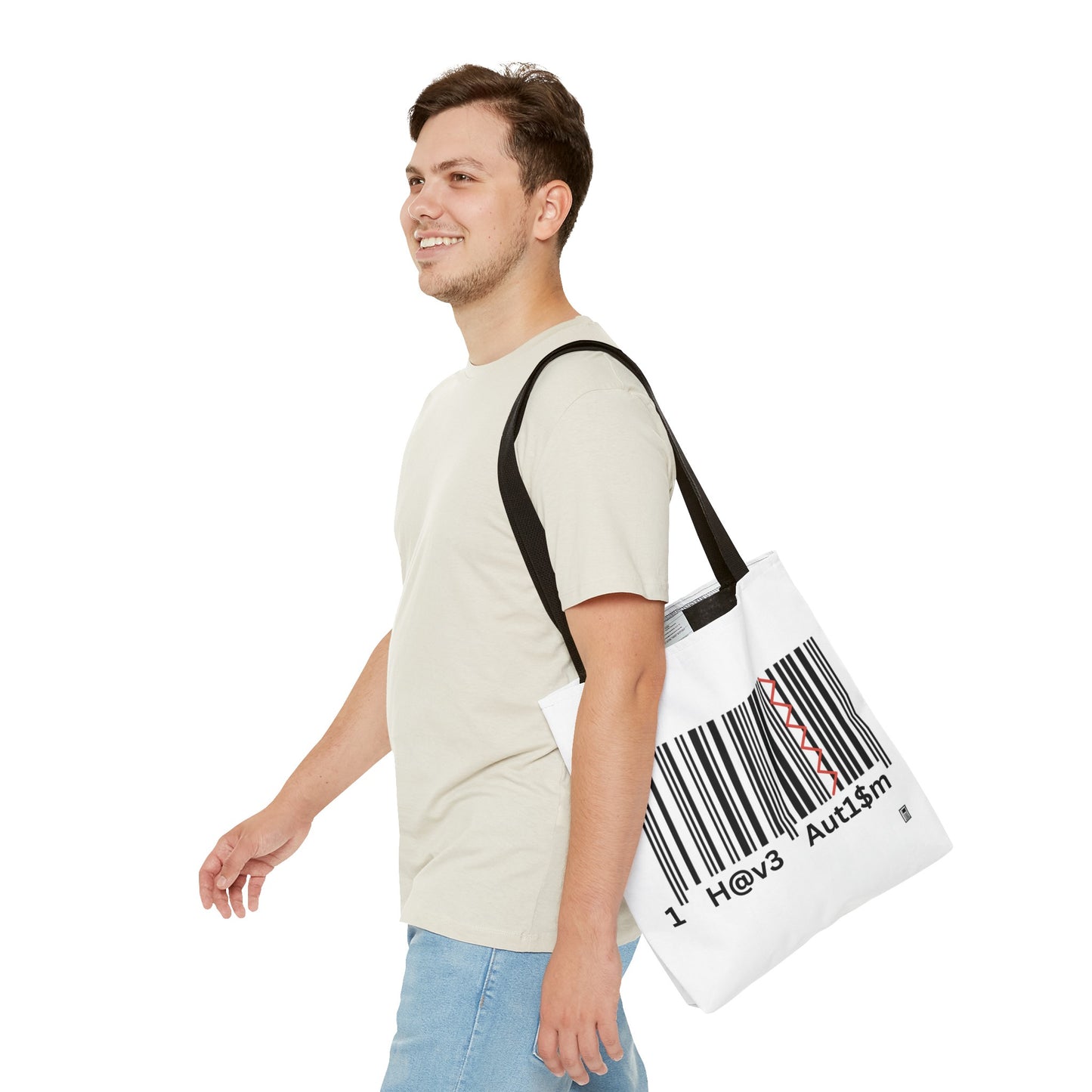 Tote Bag - No. 310 - Black & White 'I Have Autism'