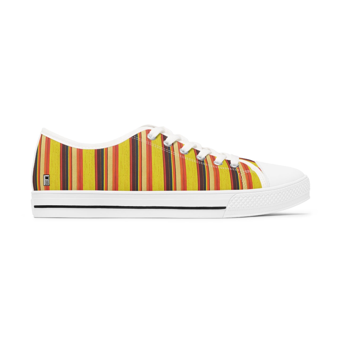 Women's Low Top Sneakers, No. 130 - Sunrise - By Irish Artist Fiona de Lacy