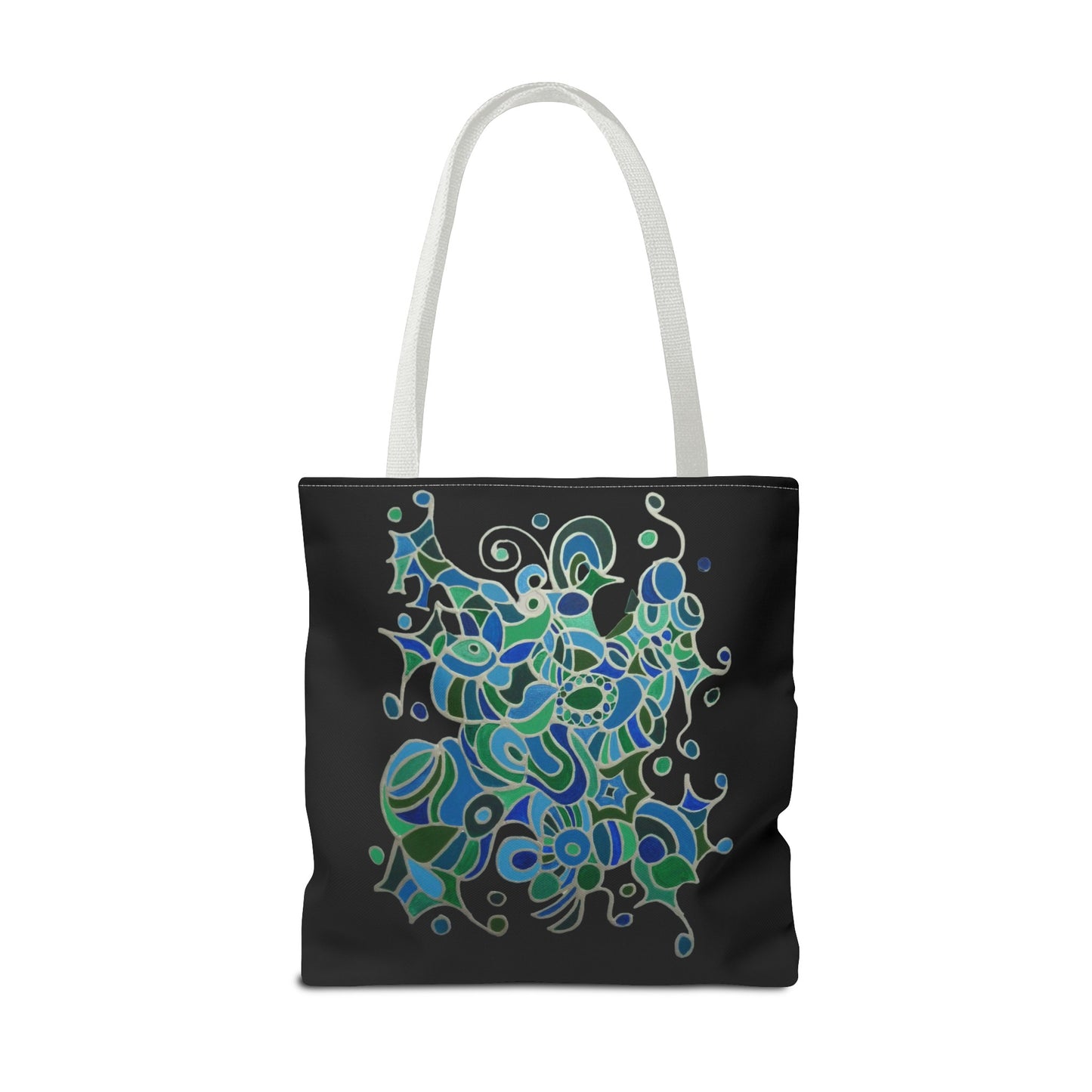 Tote Bag - No.146 - A 'Bird of Paradise' on Black
