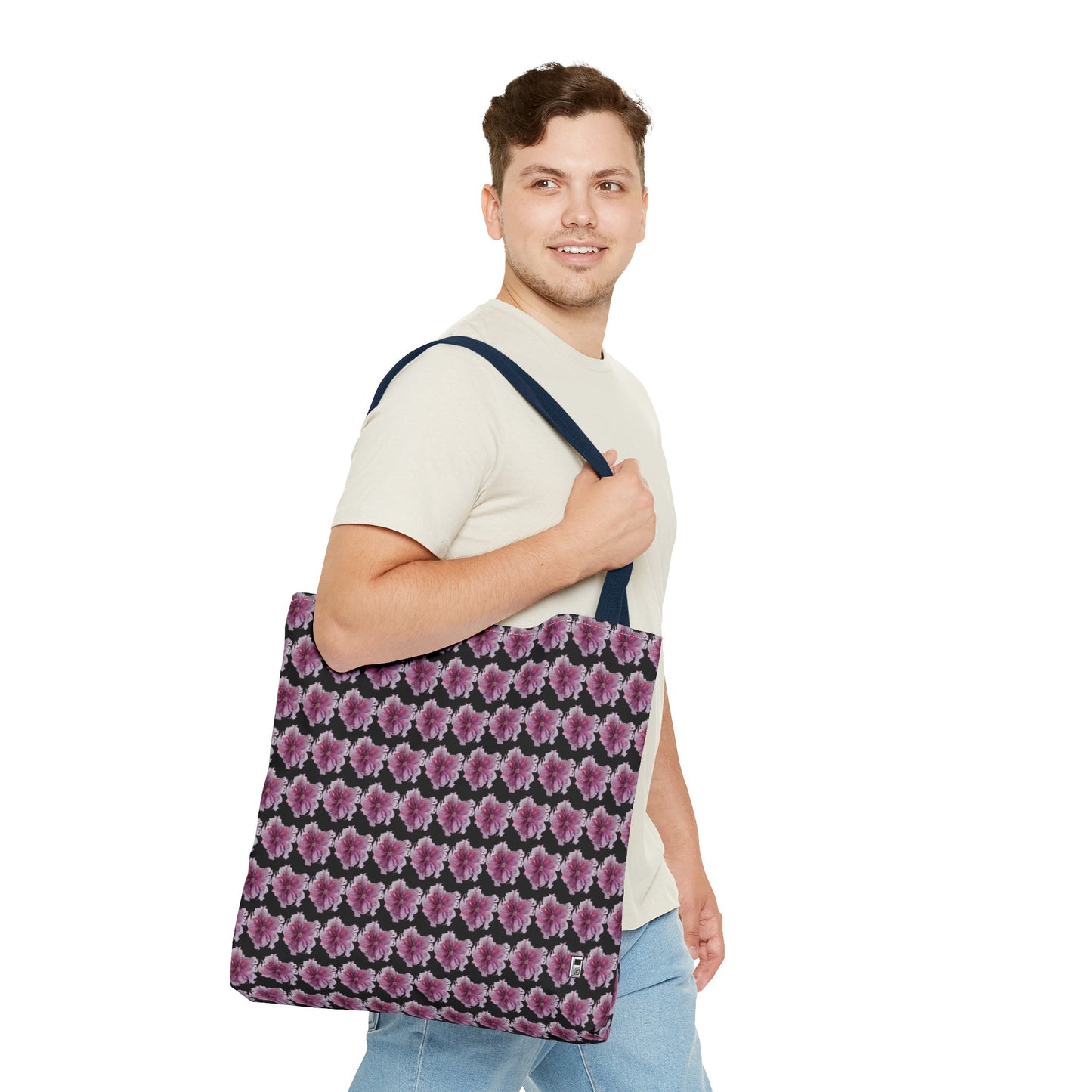 Tote Bag - No. 269 - Pink & Purple Flower