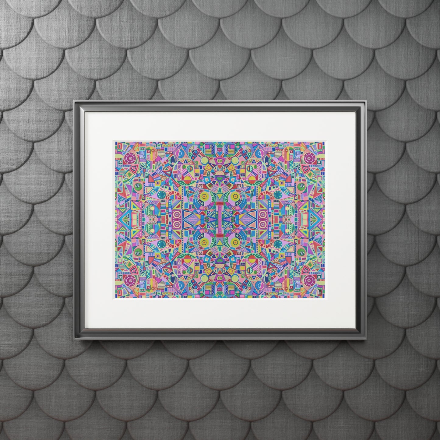 Fine Art Print (Cardboard Frame) - No. 258 - Multicoloured Abstract