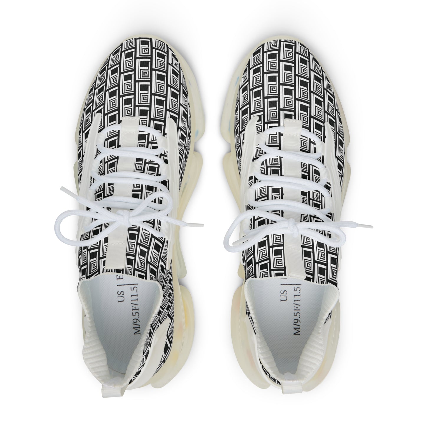 Men's Mesh Sneakers - No. 000BK - Artists Logo