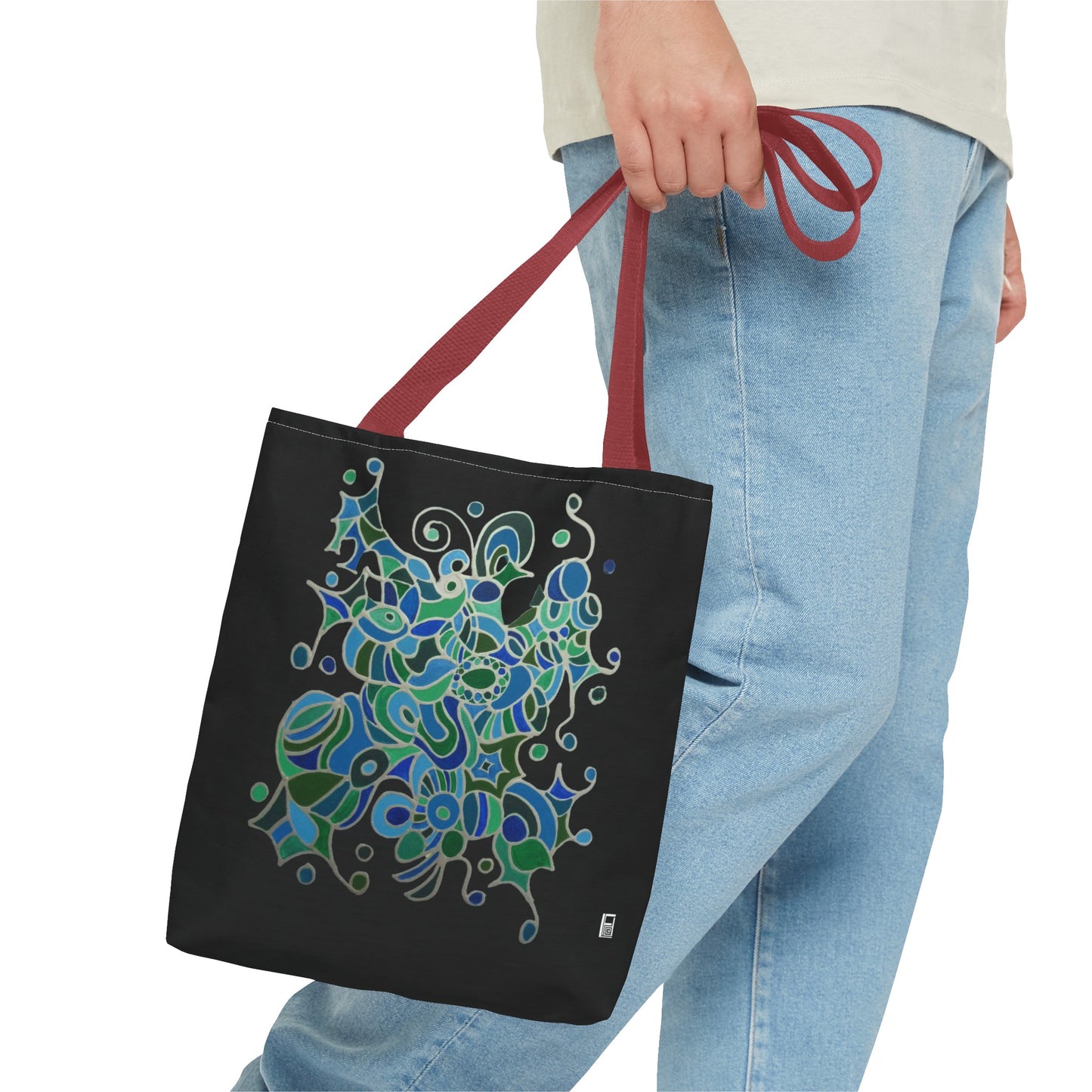 Tote Bag - No.146 - A 'Bird of Paradise' on Black