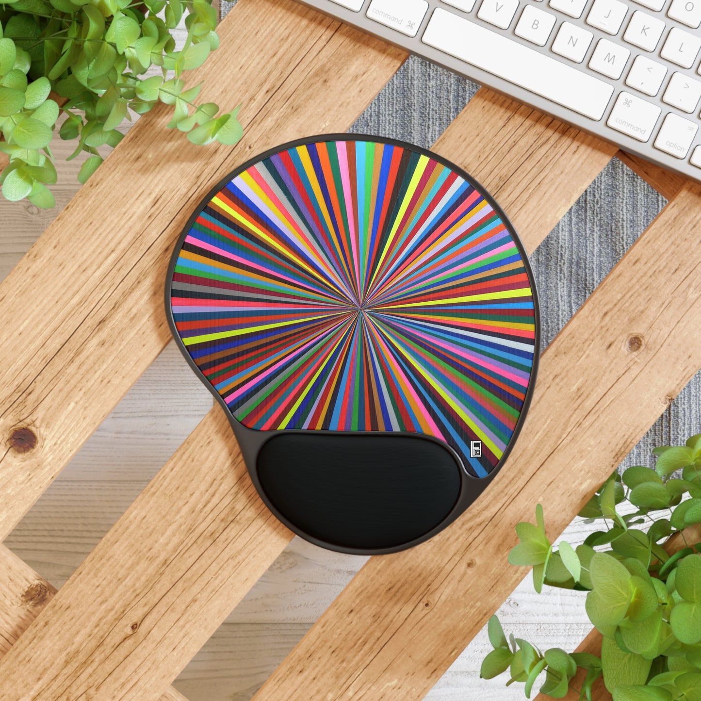 Mouse Pad With Wrist Rest - No. 205 - Spectrum