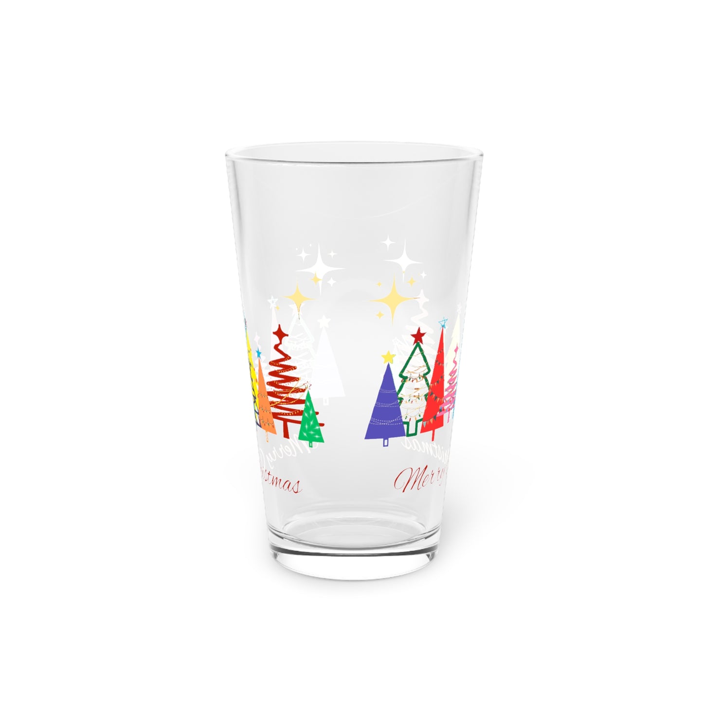 Pint Glass, 16oz - Merry Christmas