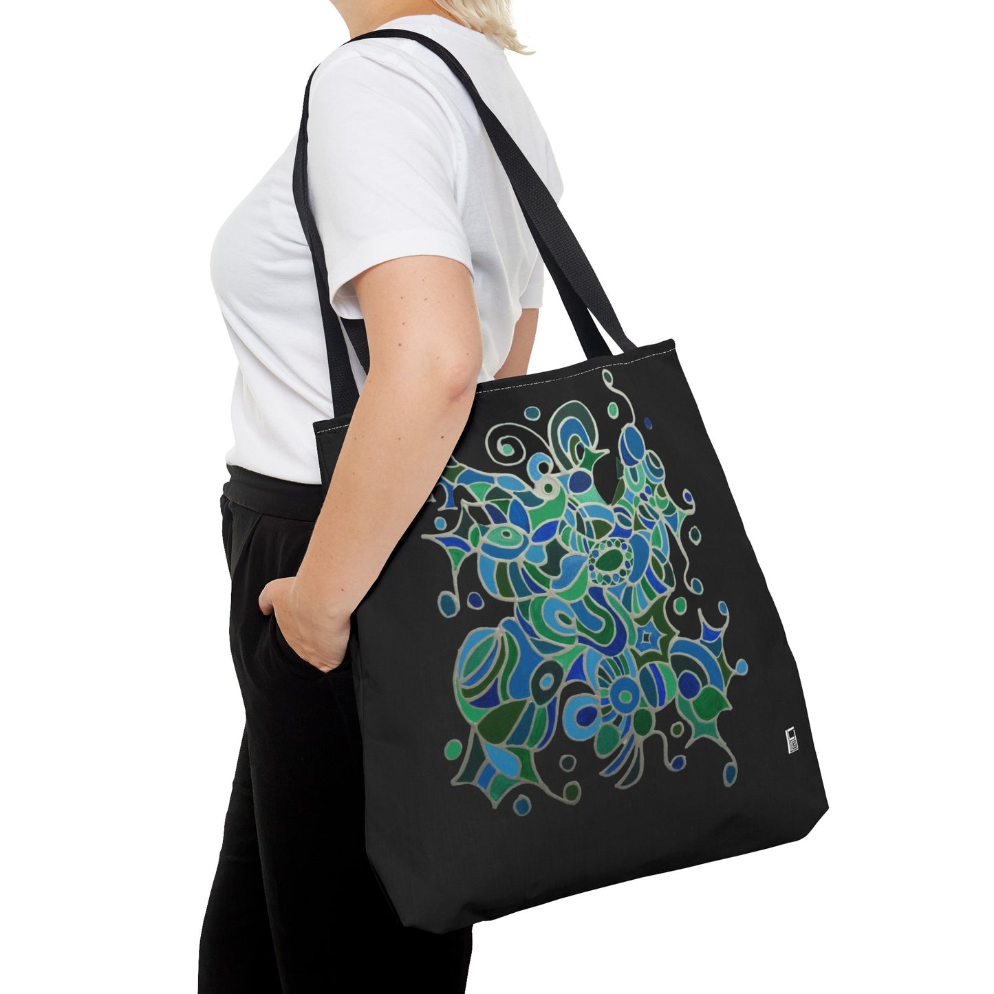 Tote Bag - No.146 - A 'Bird of Paradise' on Black
