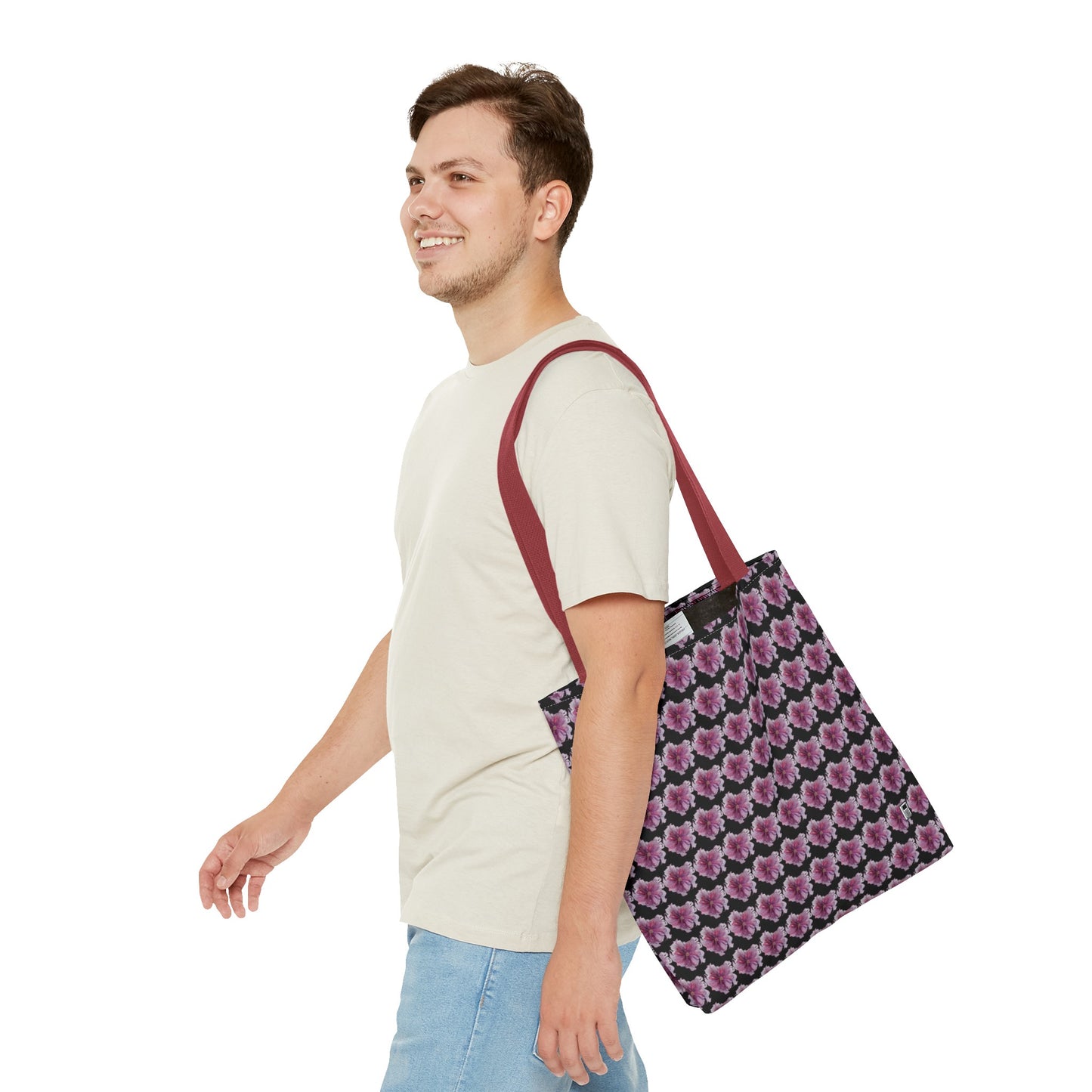 Tote Bag - No. 269 - Pink & Purple Flower