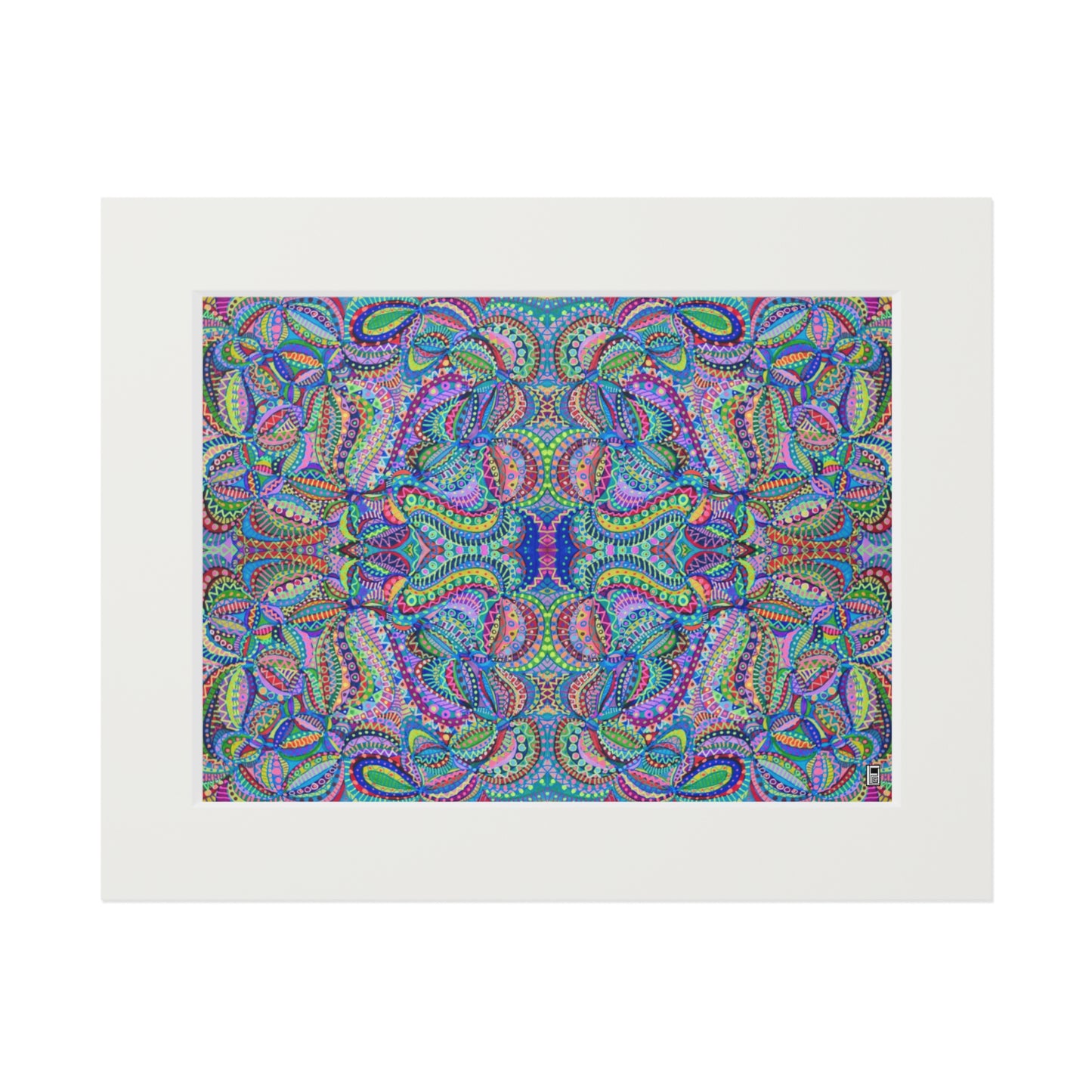 Fine Art Print (Cardboard Frame) - No. 256 - Multicoloured Abstract