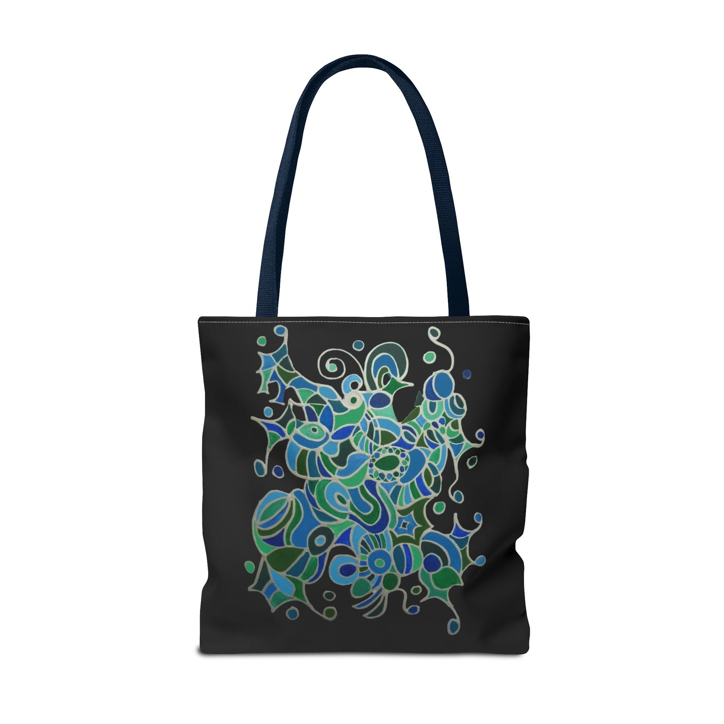 Tote Bag - No.146 - A 'Bird of Paradise' on Black