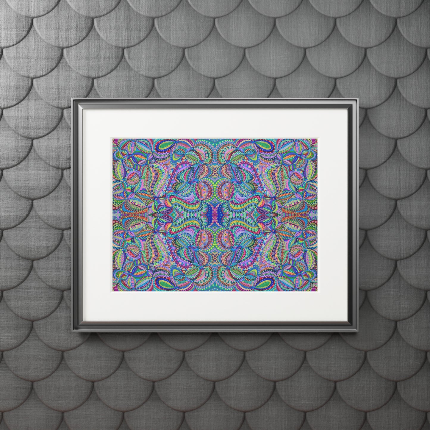 Fine Art Print (Cardboard Frame) - No. 256 - Multicoloured Abstract