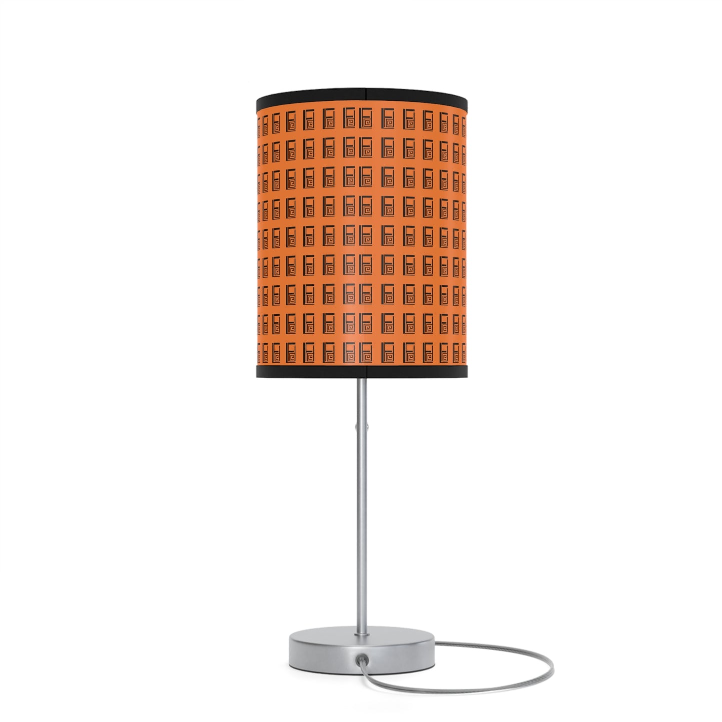 Lamp on a Stand, US|CA plug, No. 000OE - Black Logo on Orange
