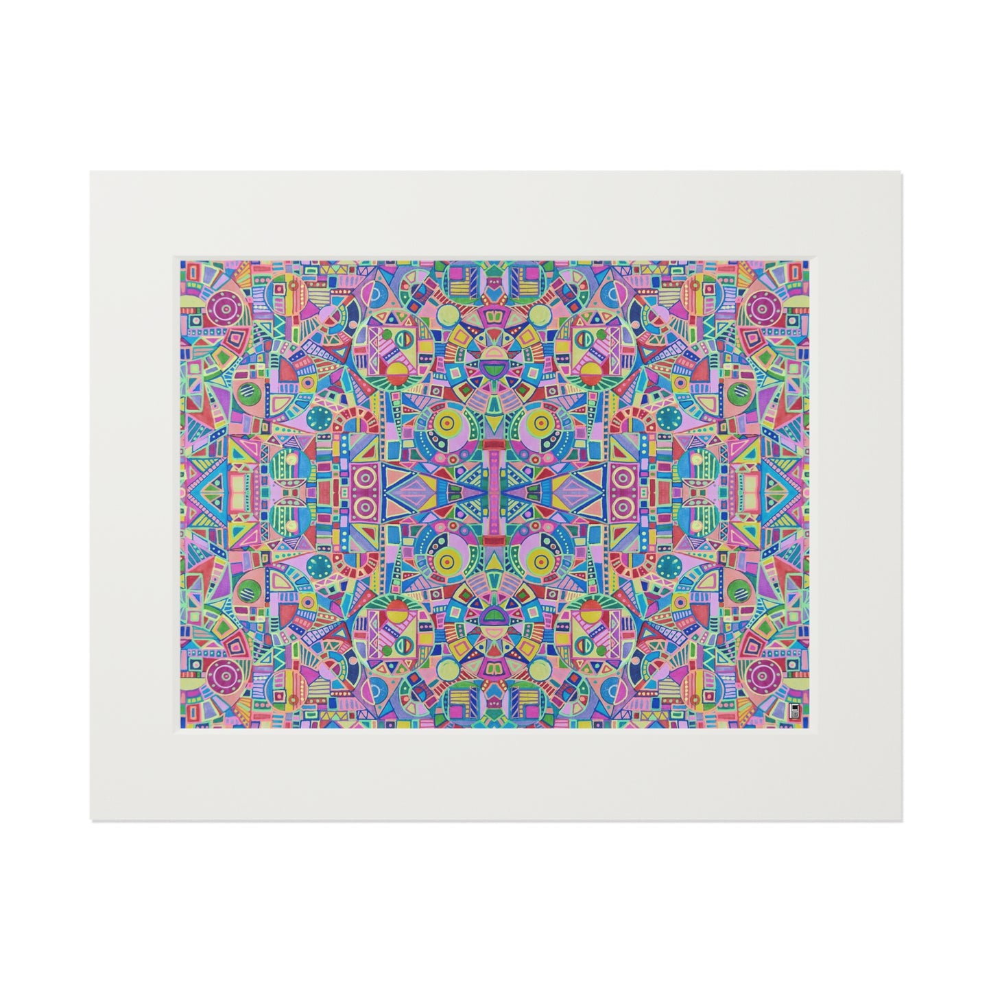 Fine Art Print (Cardboard Frame) - No. 258 - Multicoloured Abstract