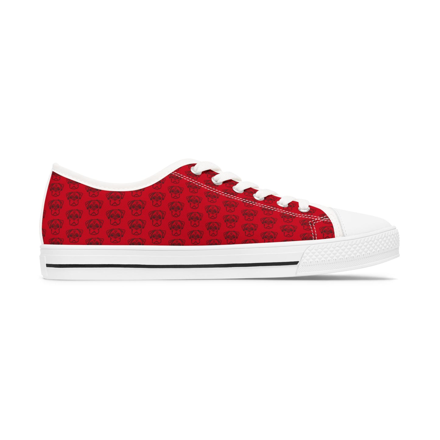 Women's Low Top Sneakers - No. PUG RD