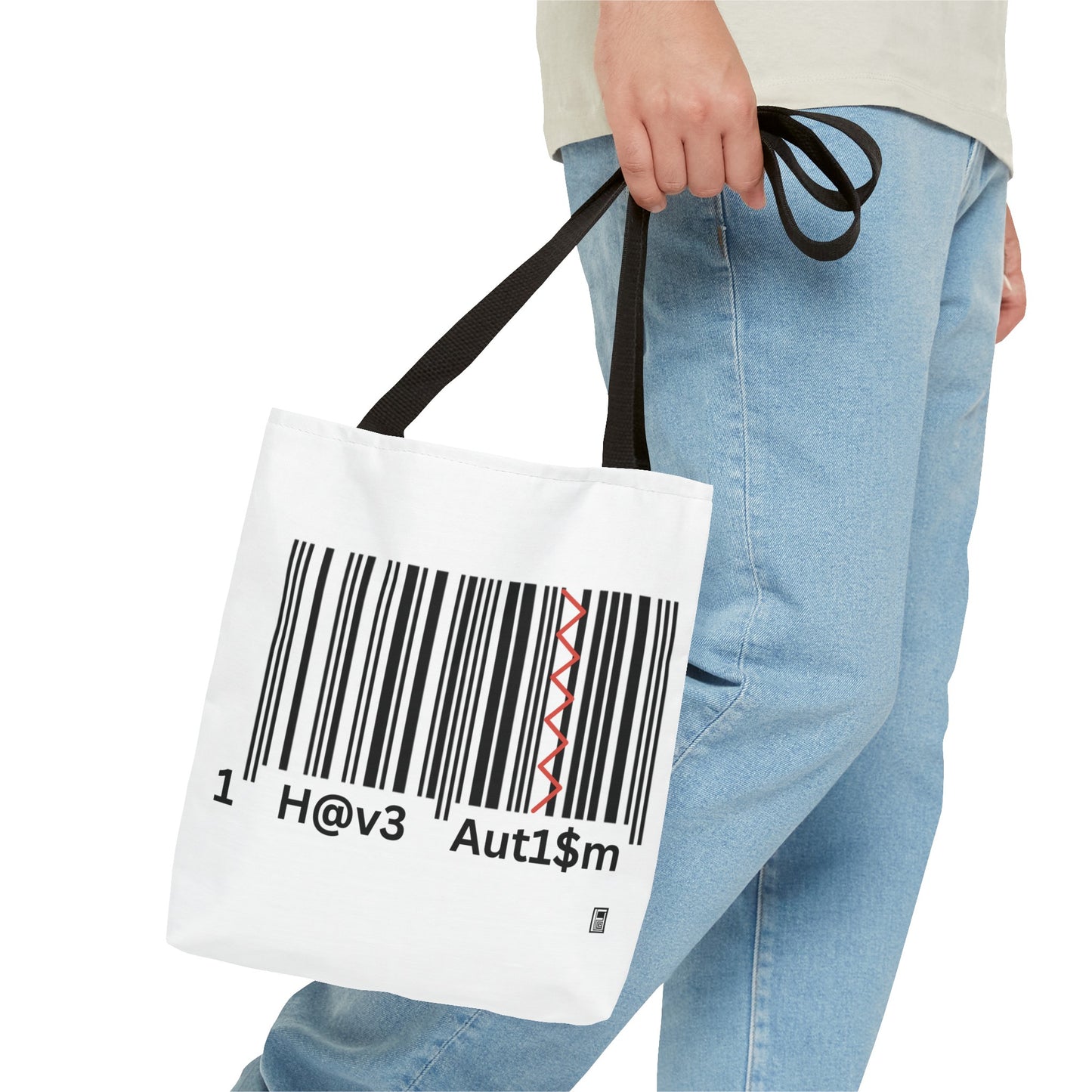 Tote Bag - No. 310 - Black & White 'I Have Autism'