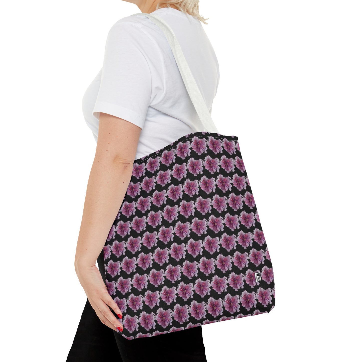 Tote Bag - No. 269 - Pink & Purple Flower