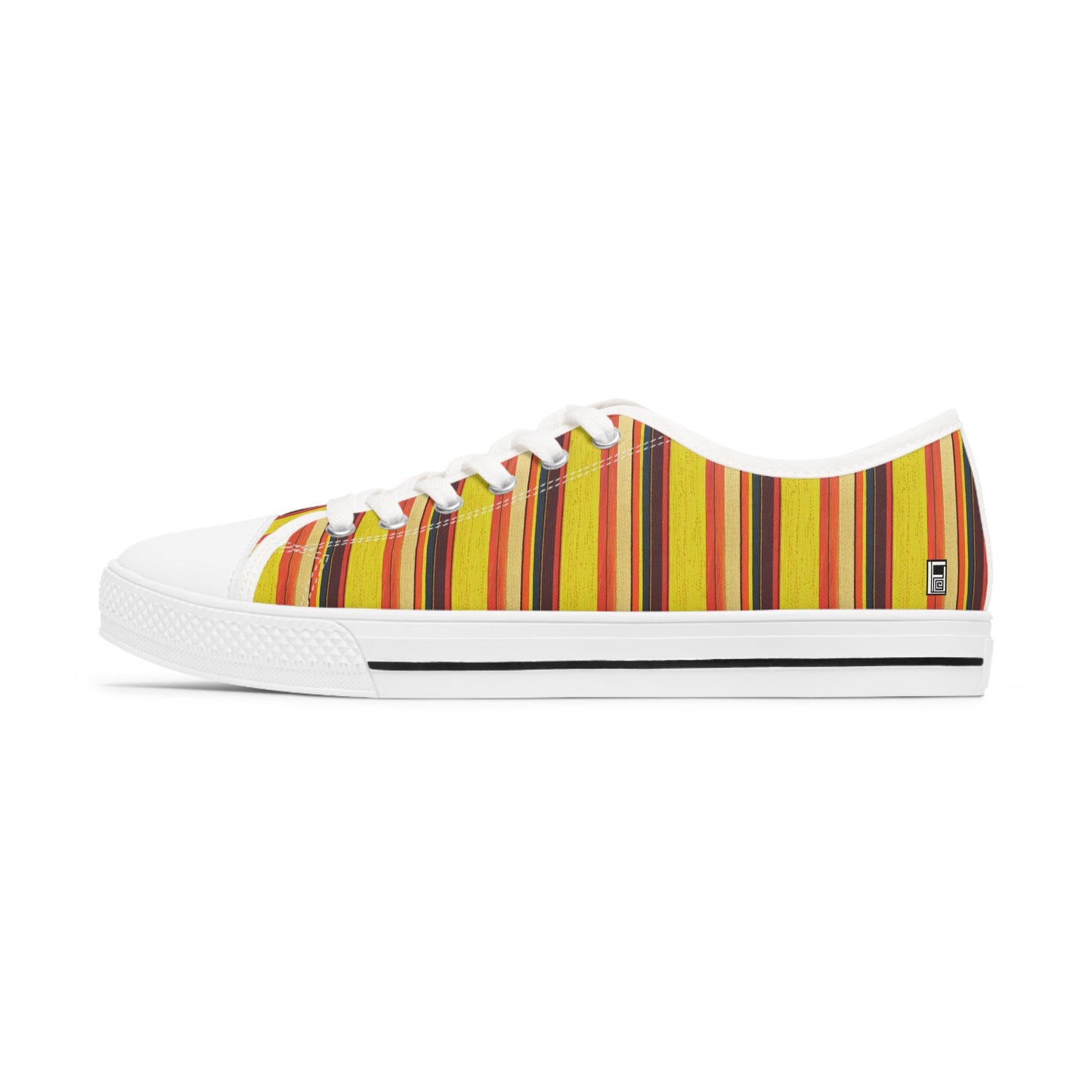 Women's Low Top Sneakers, No. 130 - Sunrise - By Irish Artist Fiona de Lacy